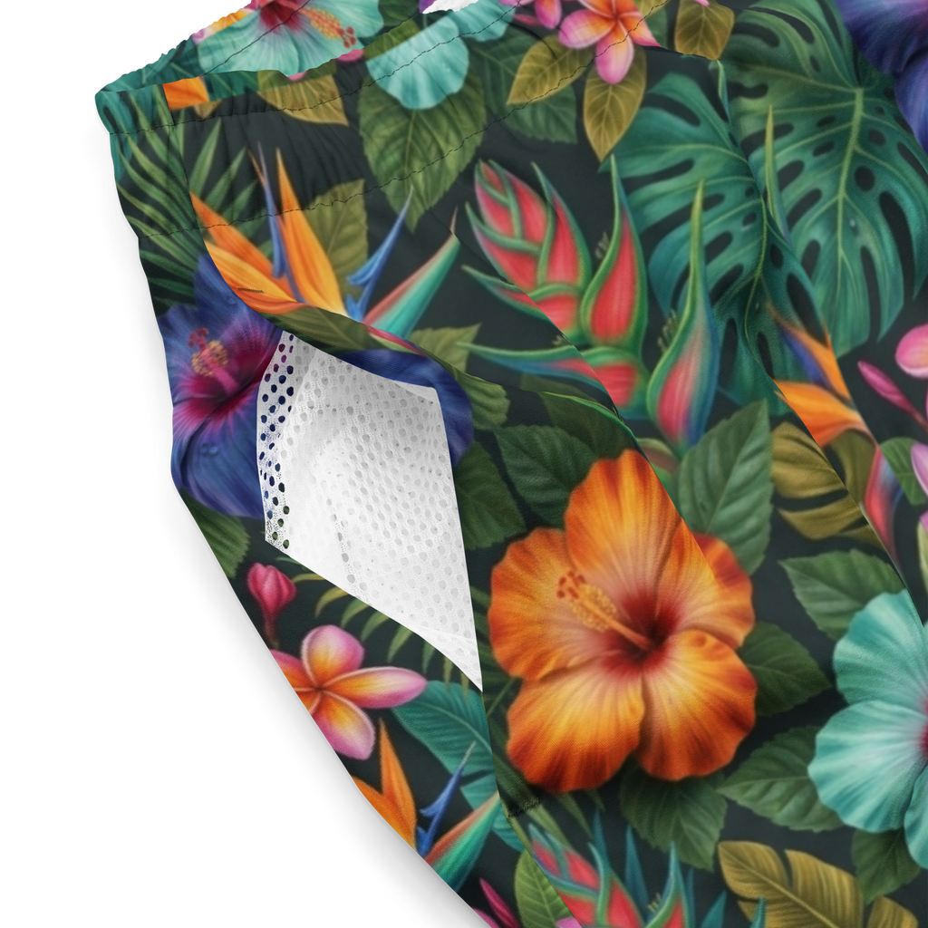 Appalachian Tropical Wildflower Men's Swim Trunks