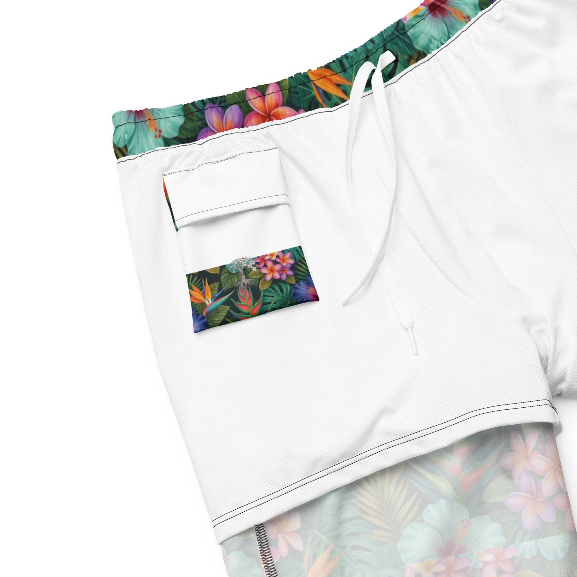 Appalachian Tropical Wildflower Men's Swim Trunks