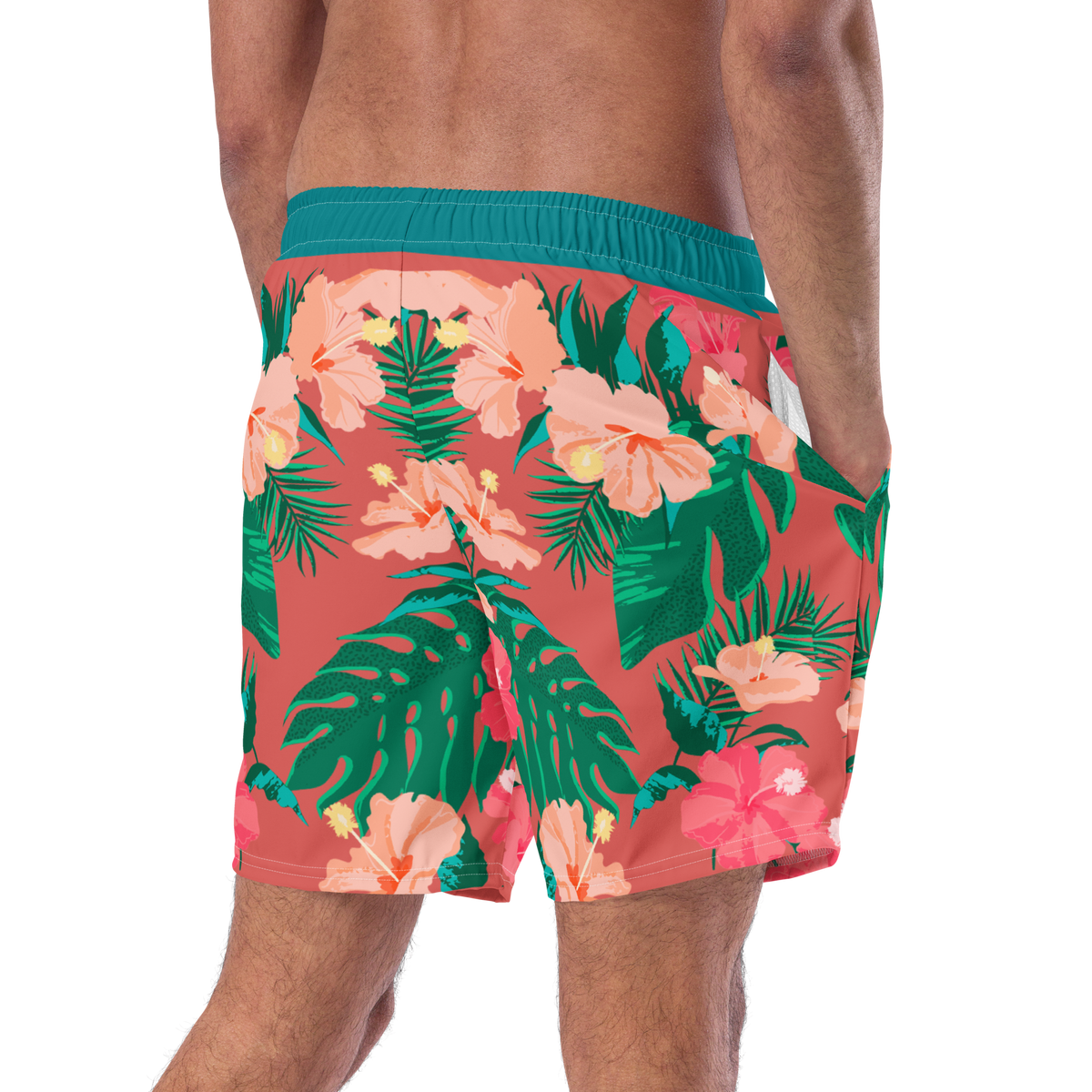 The Vintage Americana Mirrored Hibiscus Trunks