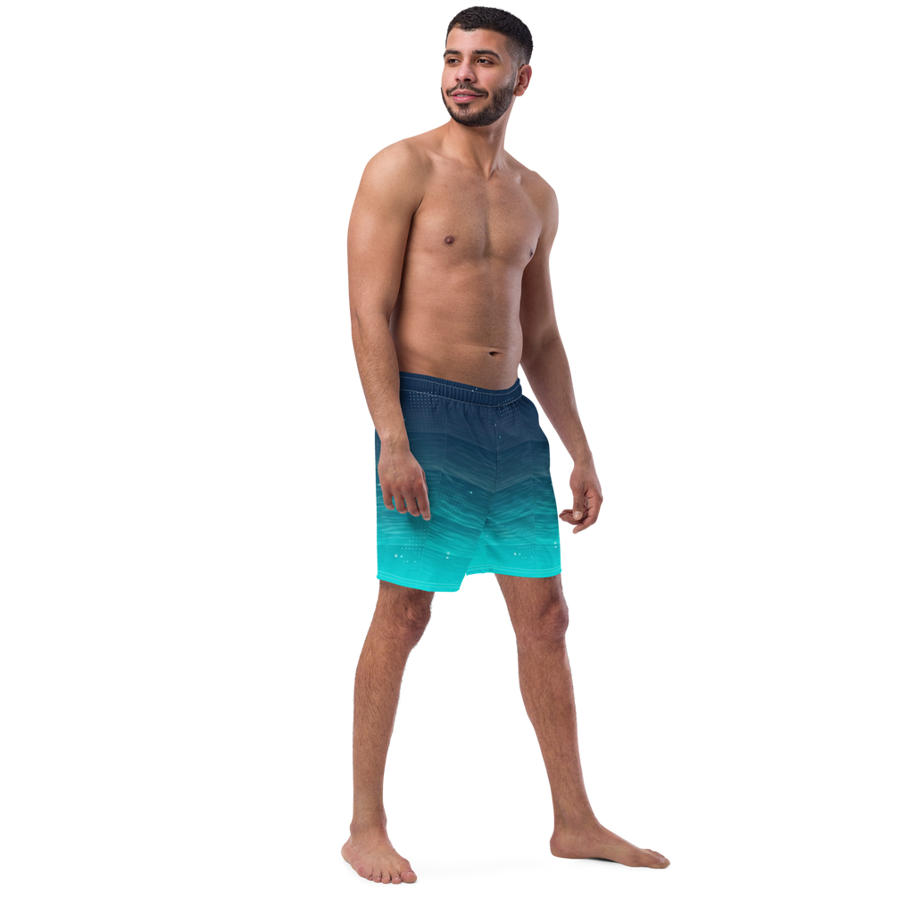 Deep Water Gradient Men's Swim Trunks