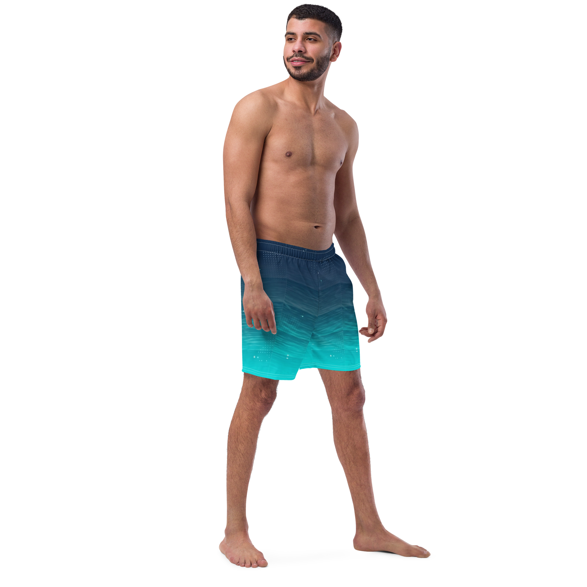 Deep Water Gradient Men's Swim Trunks