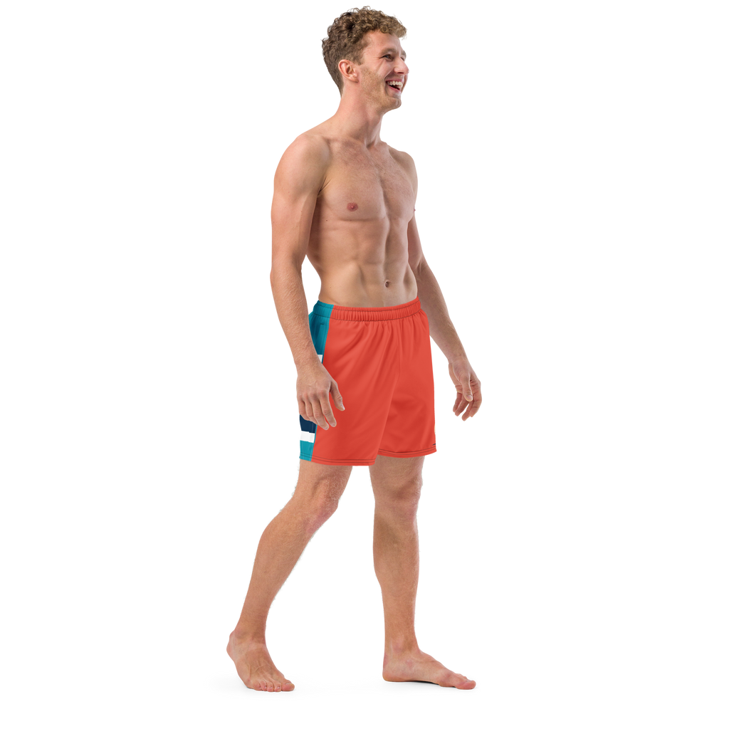 The Lifeguard Edition Men's All-Over Print Swim Trunks