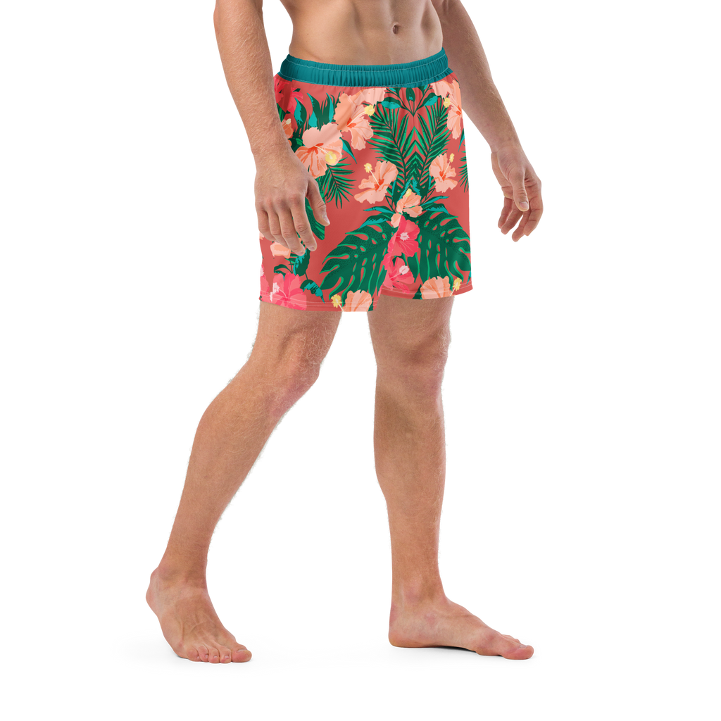 The Vintage Americana Mirrored Hibiscus Trunks