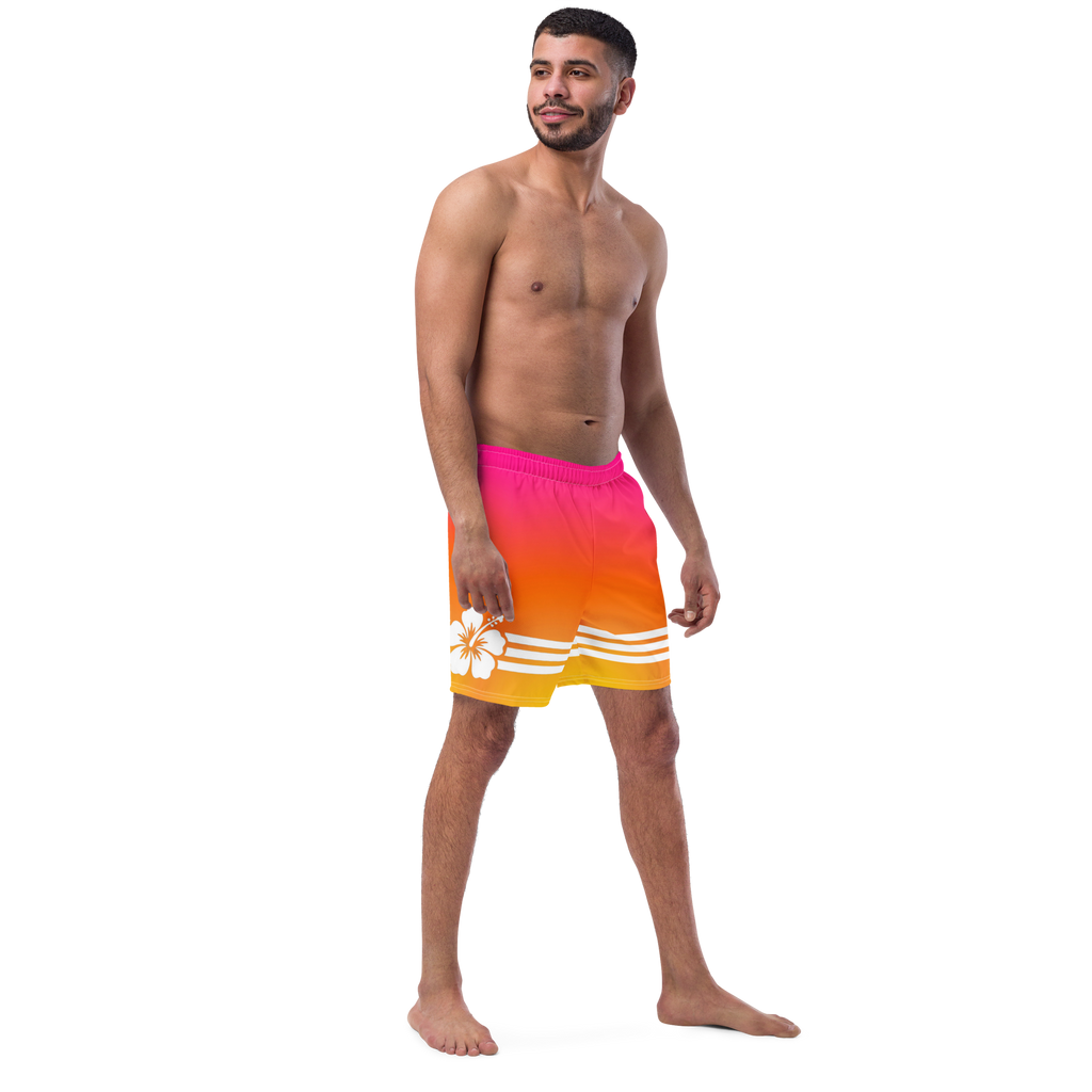 The Tropical Hibiscus Gradient Board Shorts
