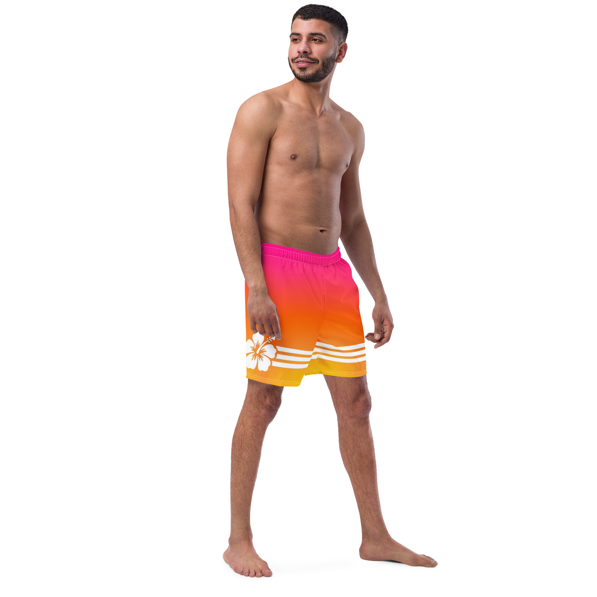 The Tropical Hibiscus Gradient Board Shorts