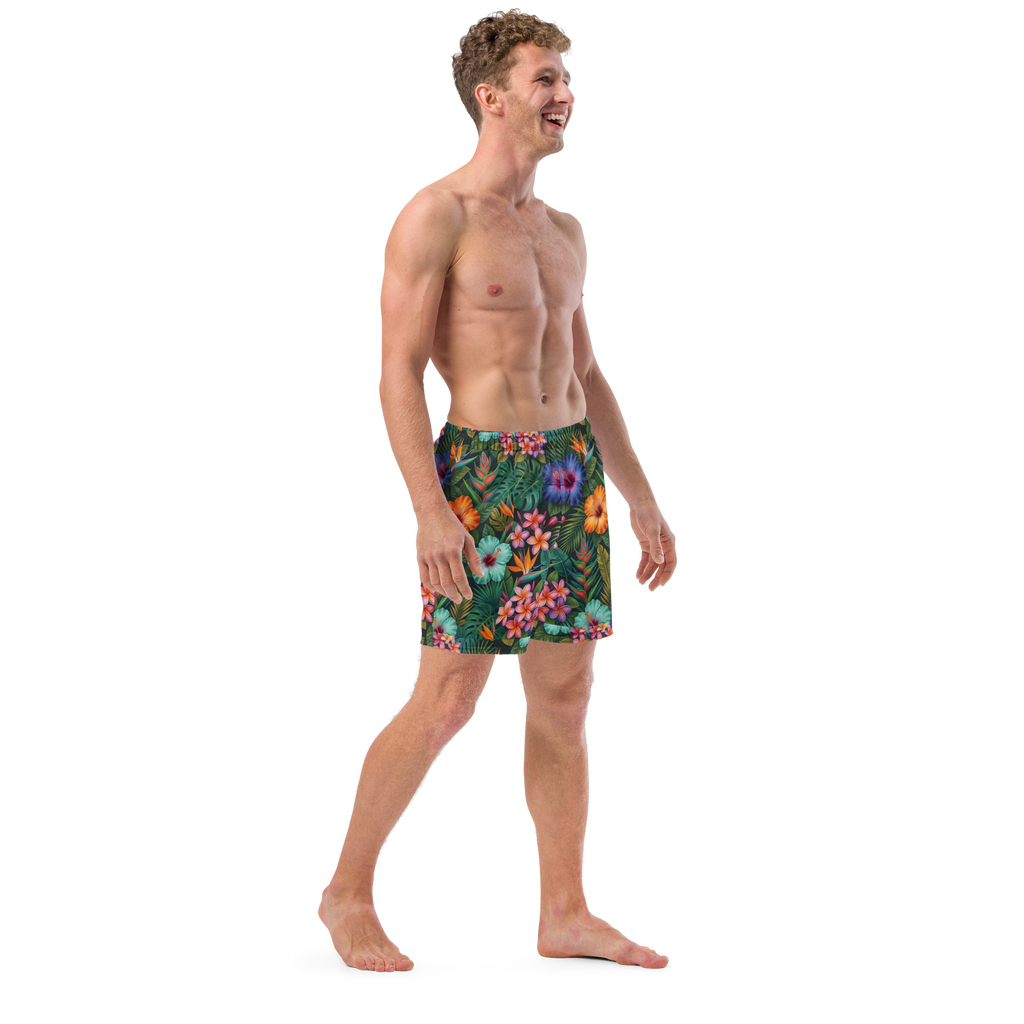 Appalachian Tropical Wildflower Men's Swim Trunks