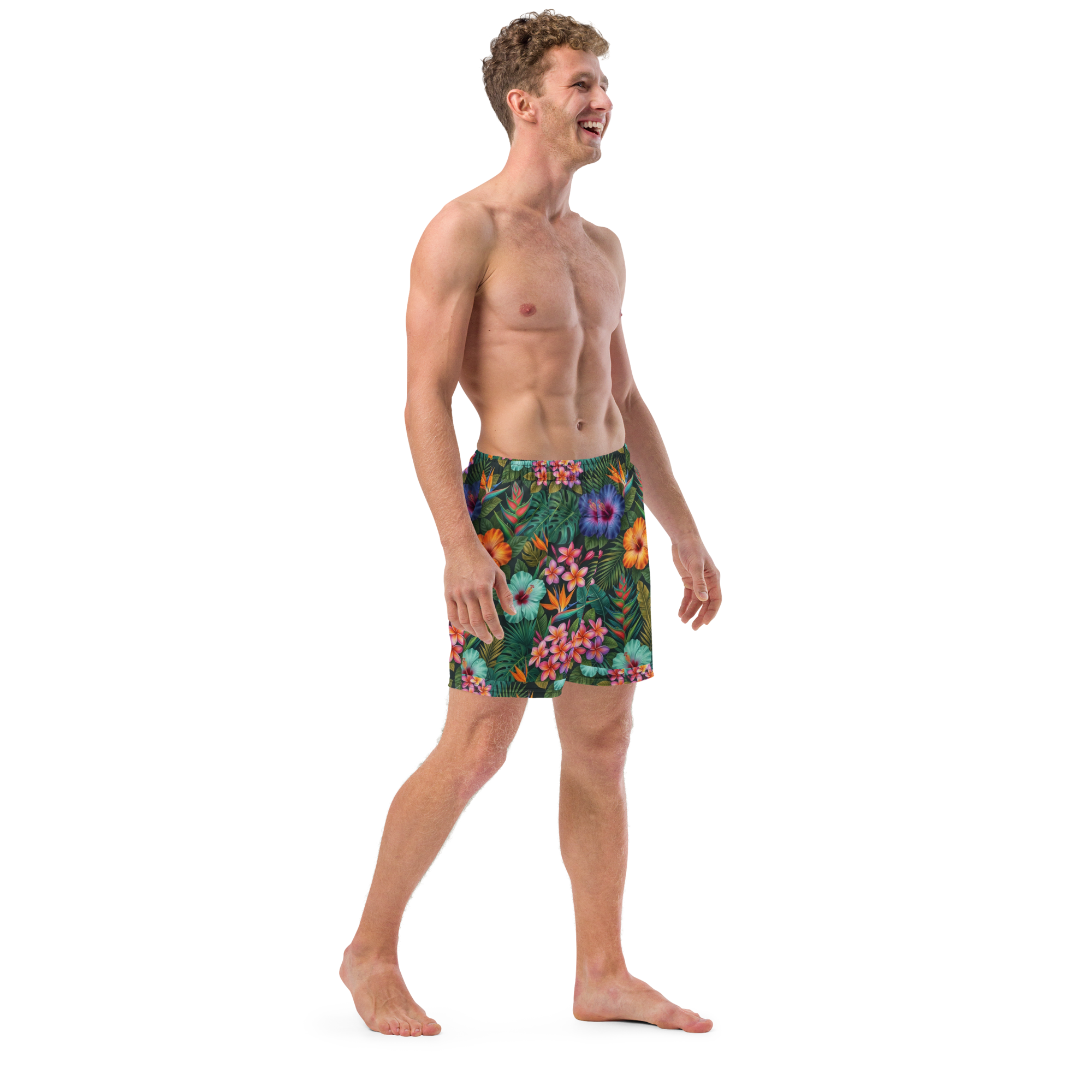 Appalachian Tropical Wildflower Men's Swim Trunks