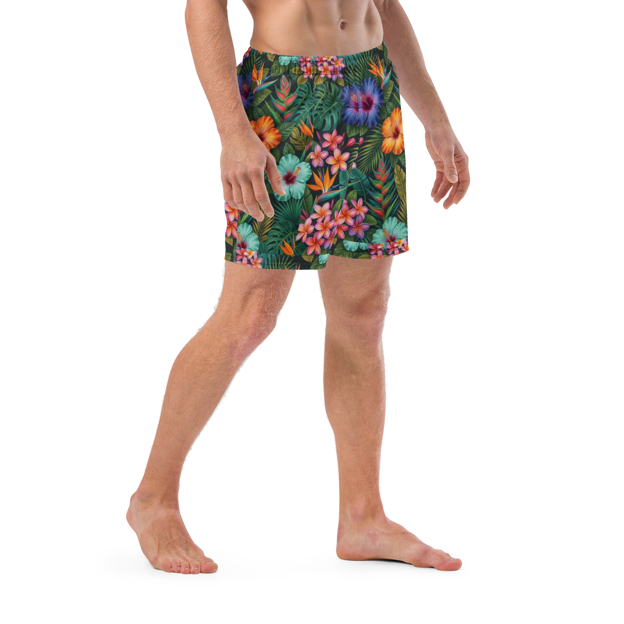 Appalachian Tropical Wildflower Men's Swim Trunks
