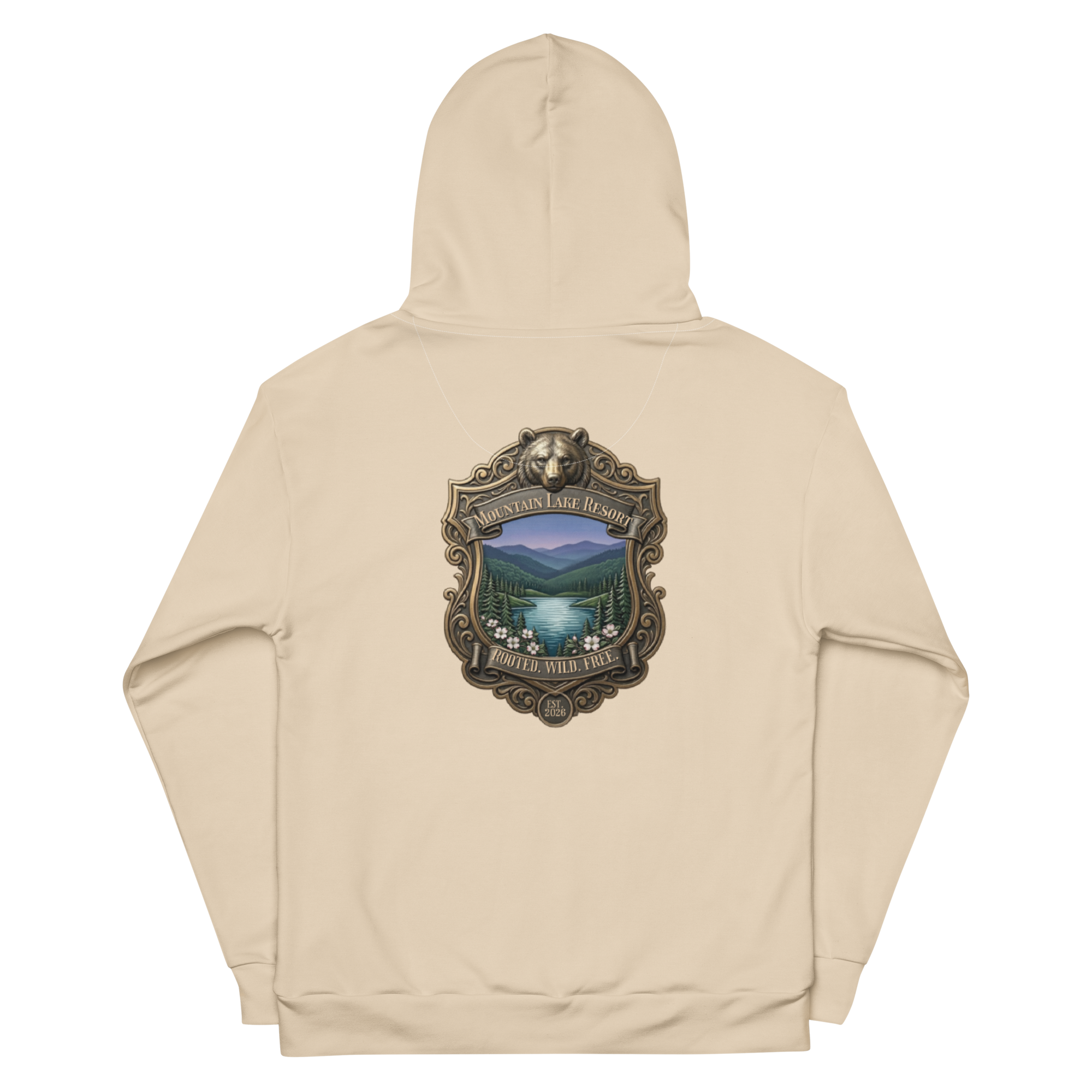 The Mountain Lake Resort Crest Unisex Hoodie
