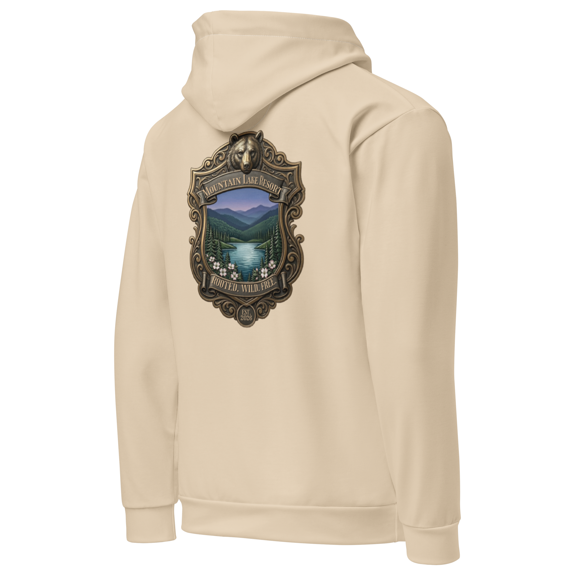 The Mountain Lake Resort Crest Unisex Hoodie