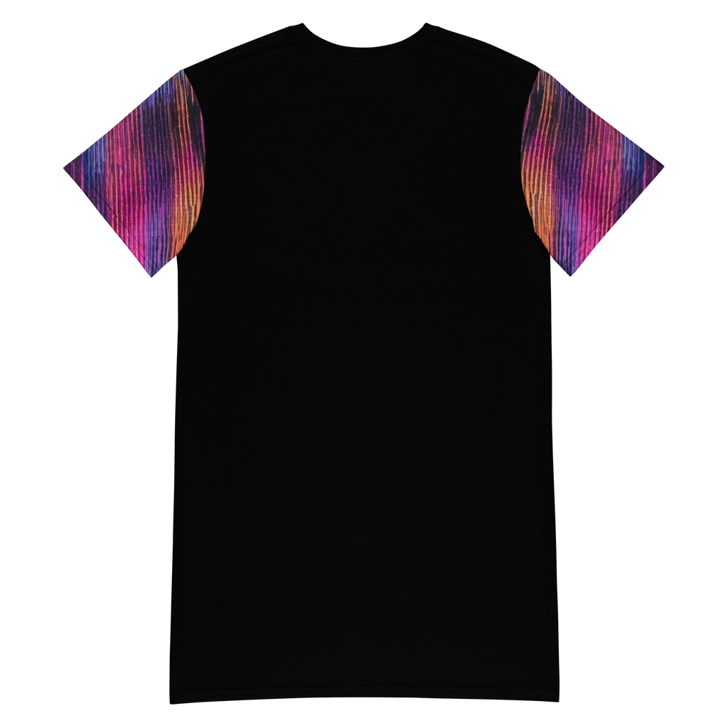 The Club Tropicana Neon Sunset T-Shirt Dress Cover-Up