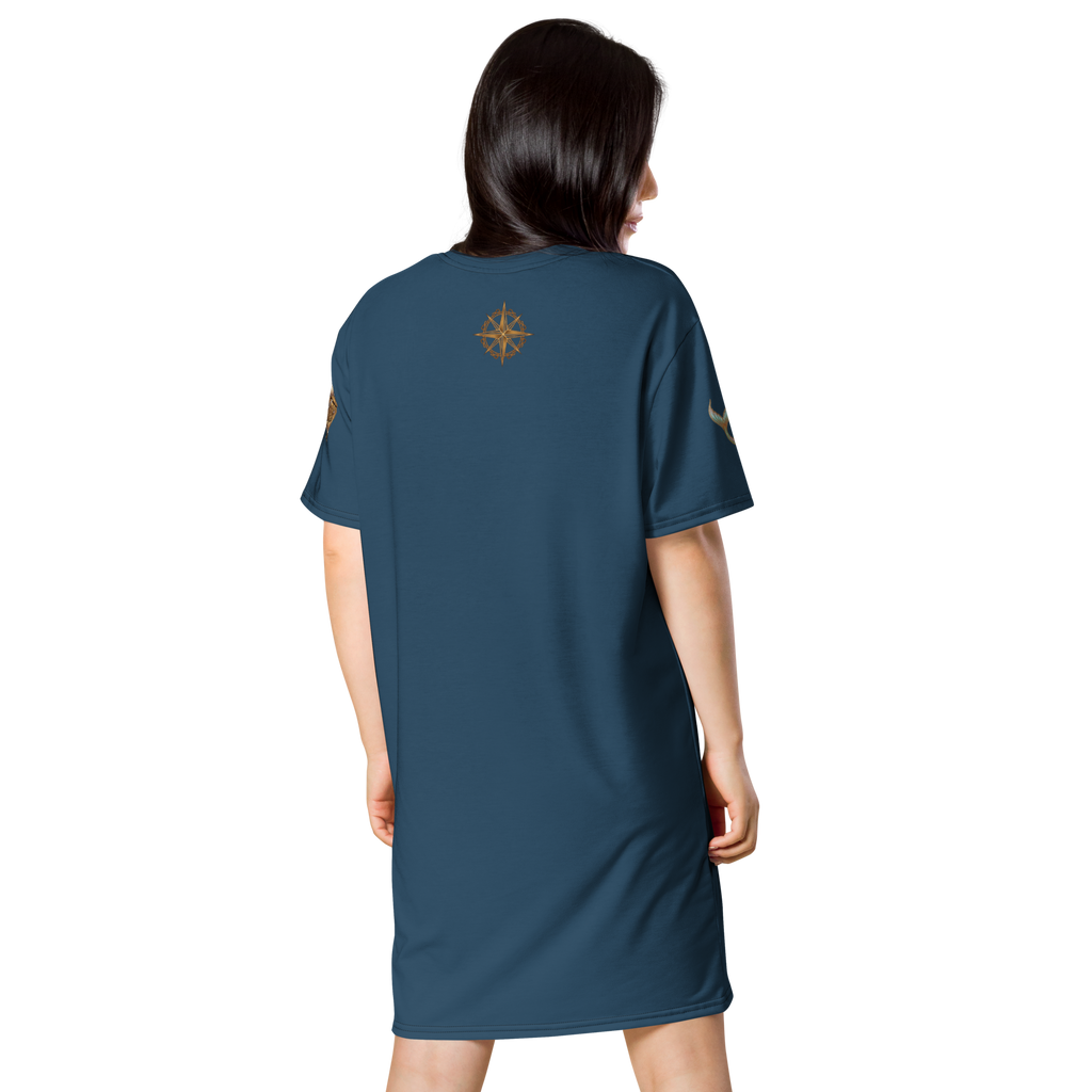 The Refined Elegance Treasures of the Tide T-Shirt Dress Cover-Up