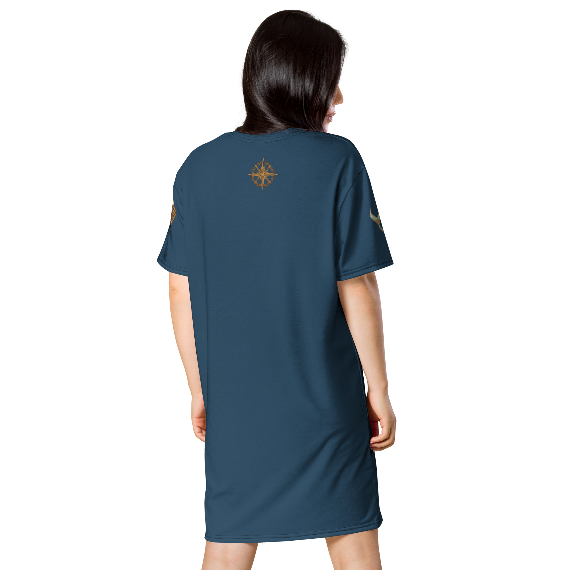 The Refined Elegance Treasures of the Tide T-Shirt Dress Cover-Up