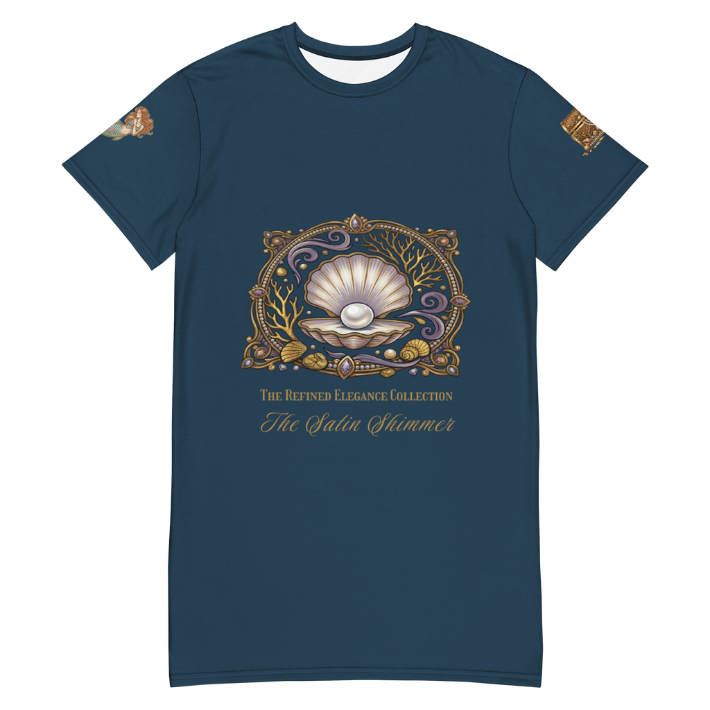 The Refined Elegance Treasures of the Tide T-Shirt Dress Cover-Up