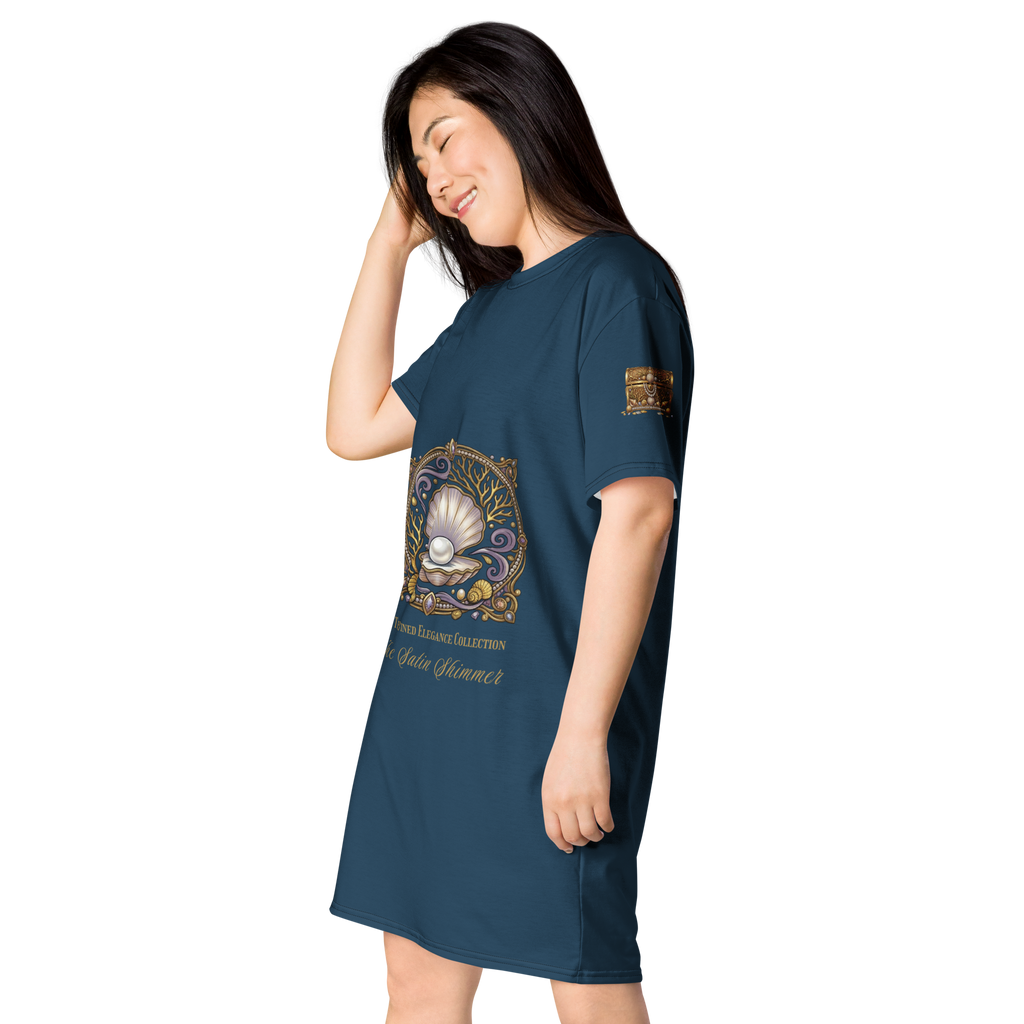 The Refined Elegance Treasures of the Tide T-Shirt Dress Cover-Up