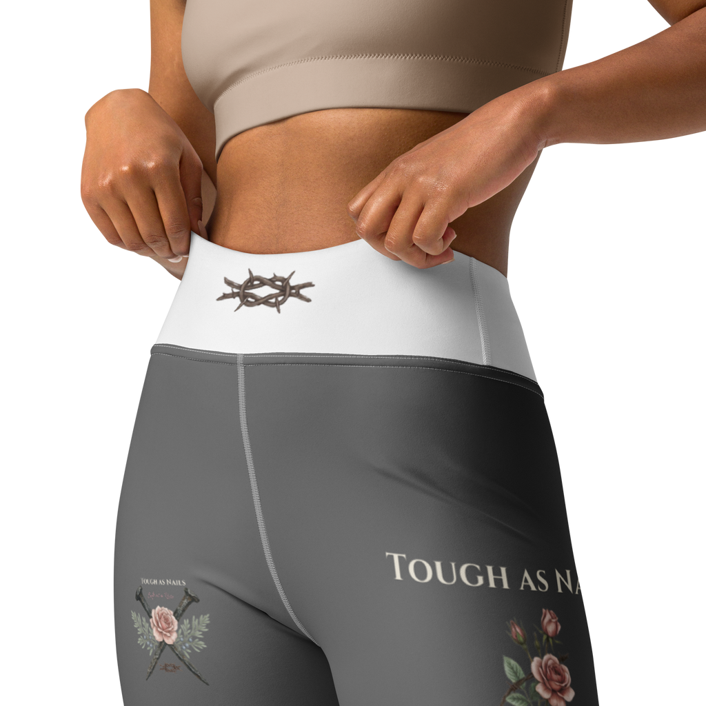 GRIT & Grace - "Hard as Nails, Soft as a Rose" Premium Yoga Leggings