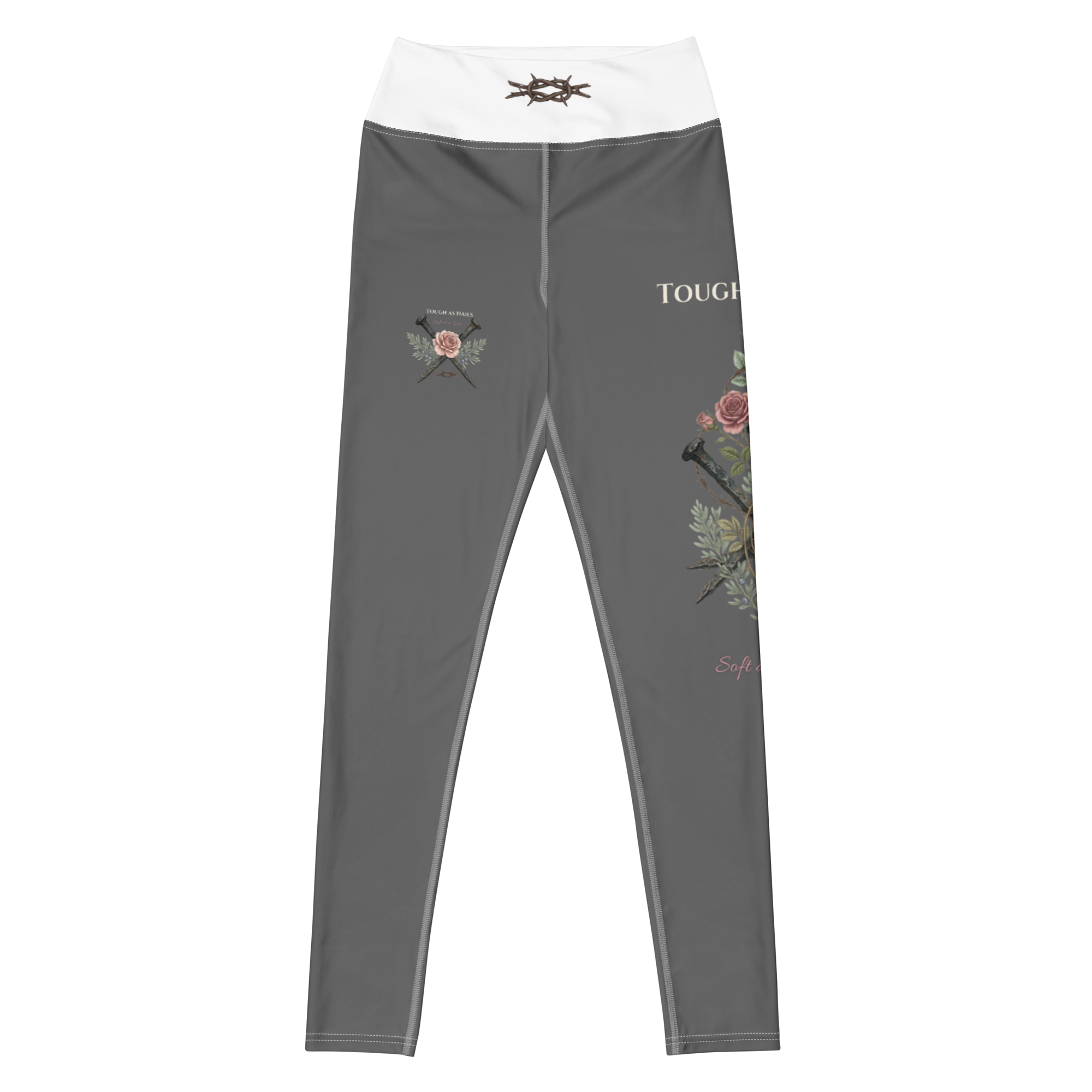 GRIT & Grace - "Hard as Nails, Soft as a Rose" Premium Yoga Leggings