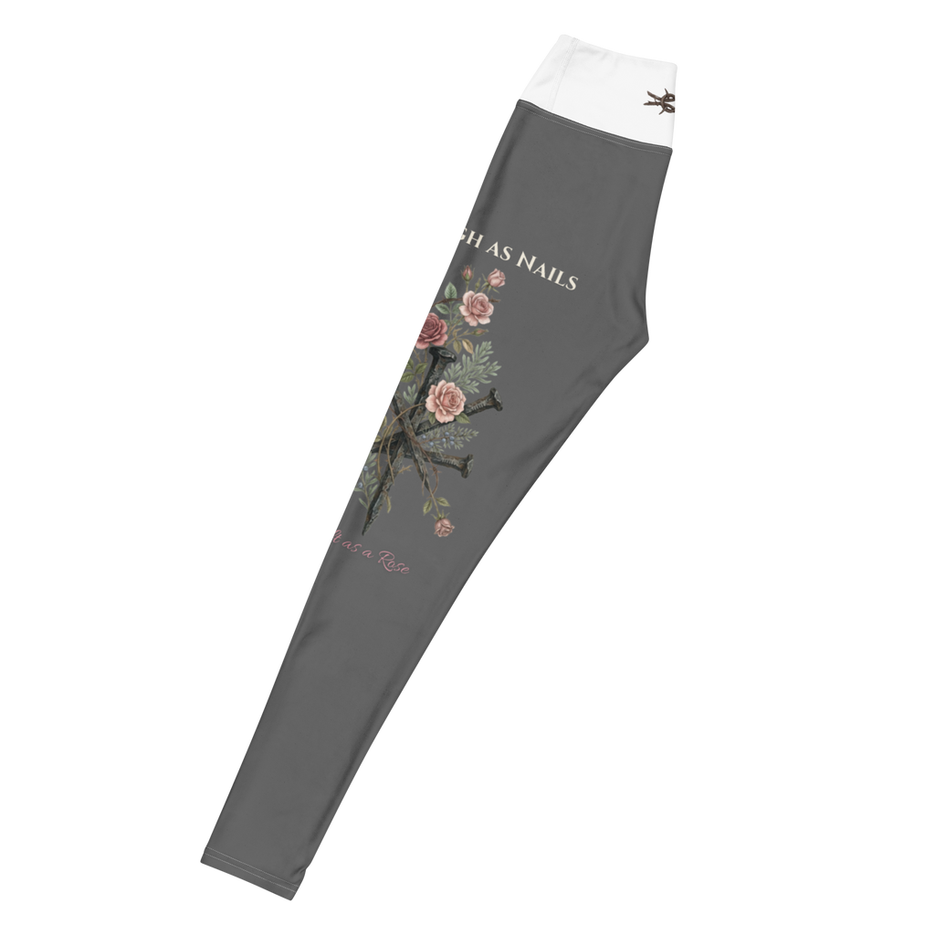 GRIT & Grace - "Hard as Nails, Soft as a Rose" Premium Yoga Leggings