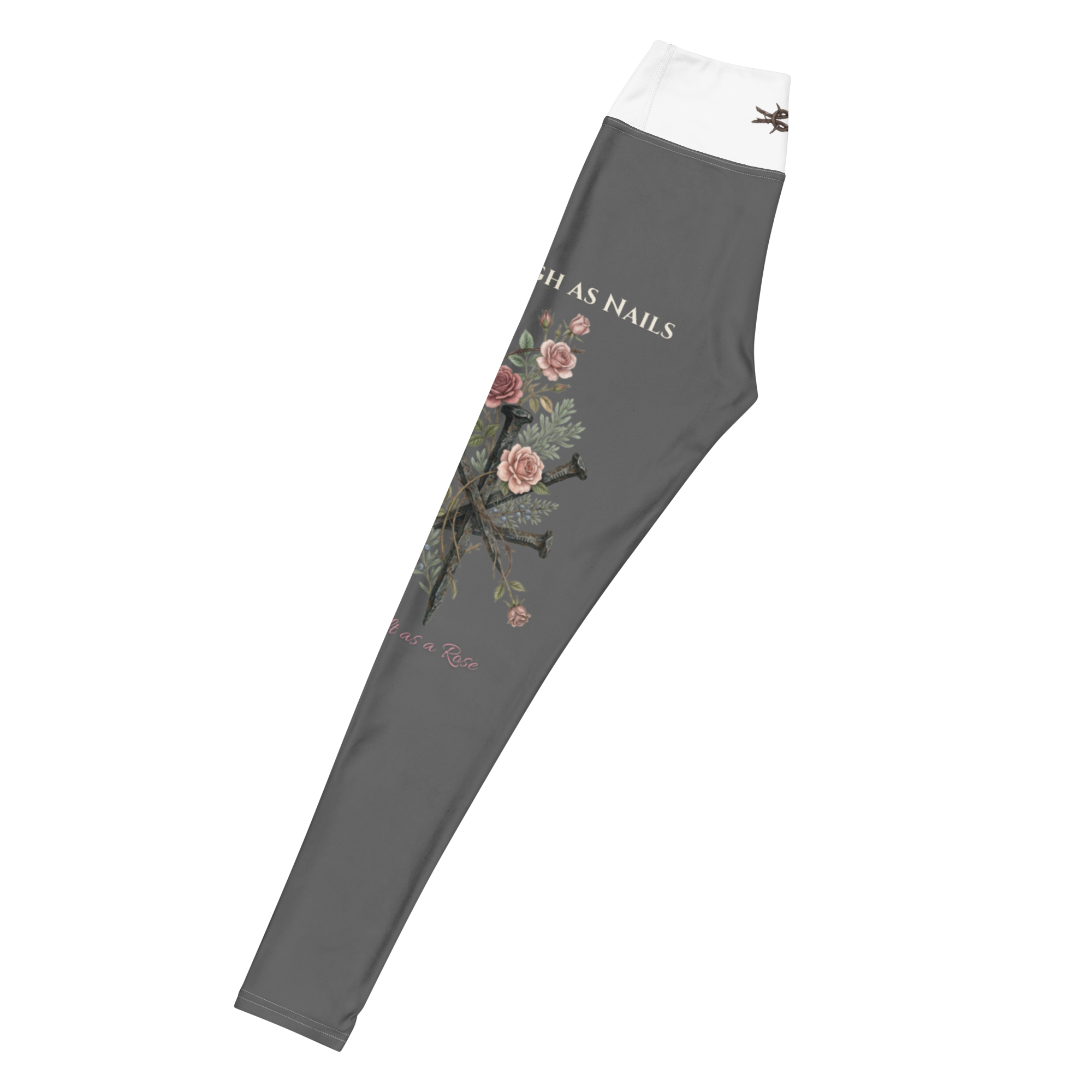 GRIT & Grace - "Hard as Nails, Soft as a Rose" Premium Yoga Leggings