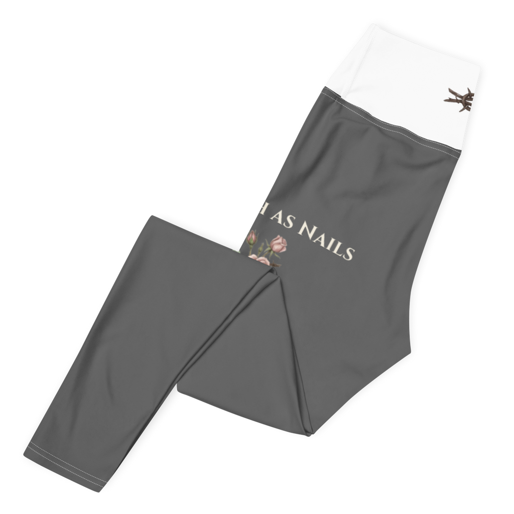 GRIT & Grace - "Hard as Nails, Soft as a Rose" Premium Yoga Leggings