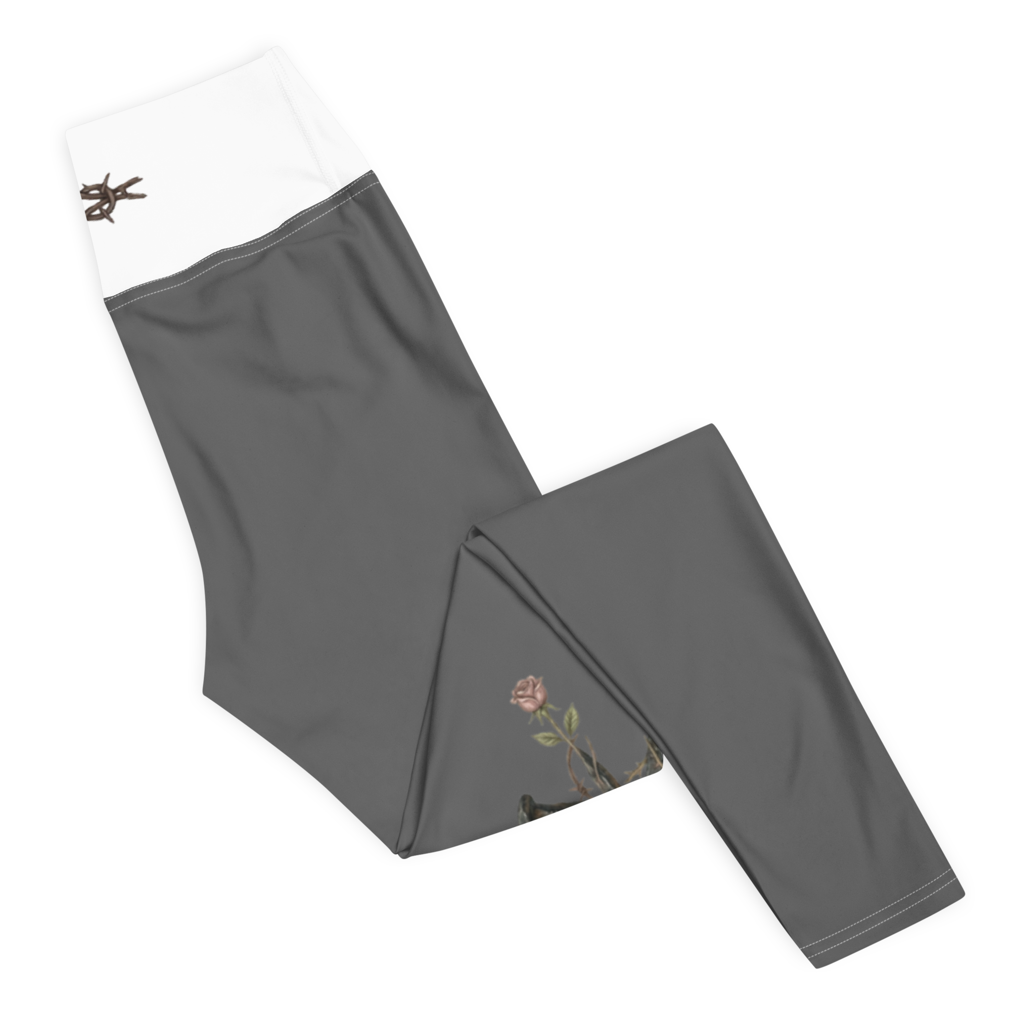 GRIT & Grace - "Hard as Nails, Soft as a Rose" Premium Yoga Leggings