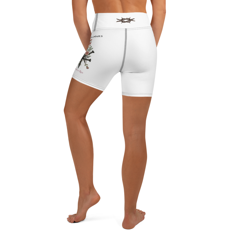 GRIT & Grace - "Hard as Nails" High-Waisted Yoga Shorts