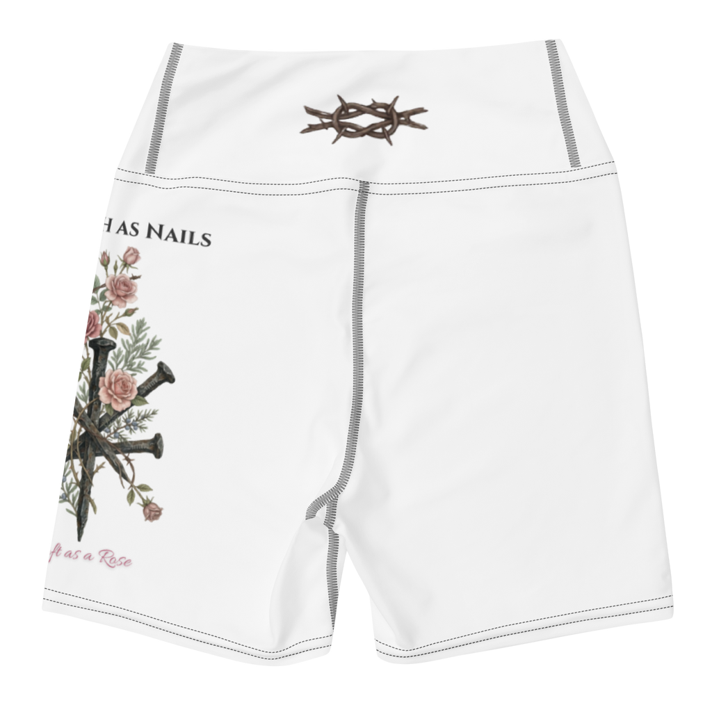 GRIT & Grace - "Hard as Nails" High-Waisted Yoga Shorts