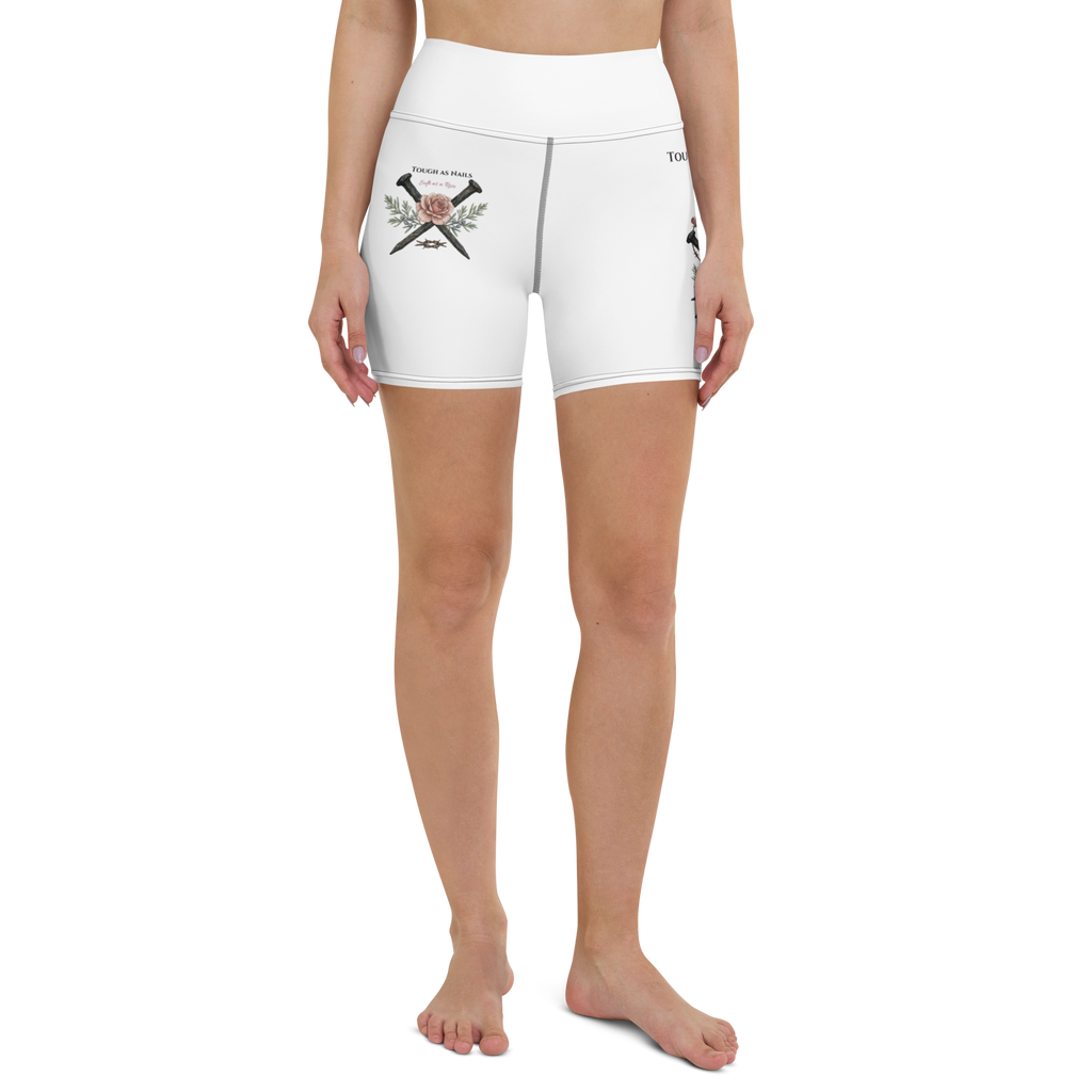 GRIT & Grace - "Hard as Nails" High-Waisted Yoga Shorts