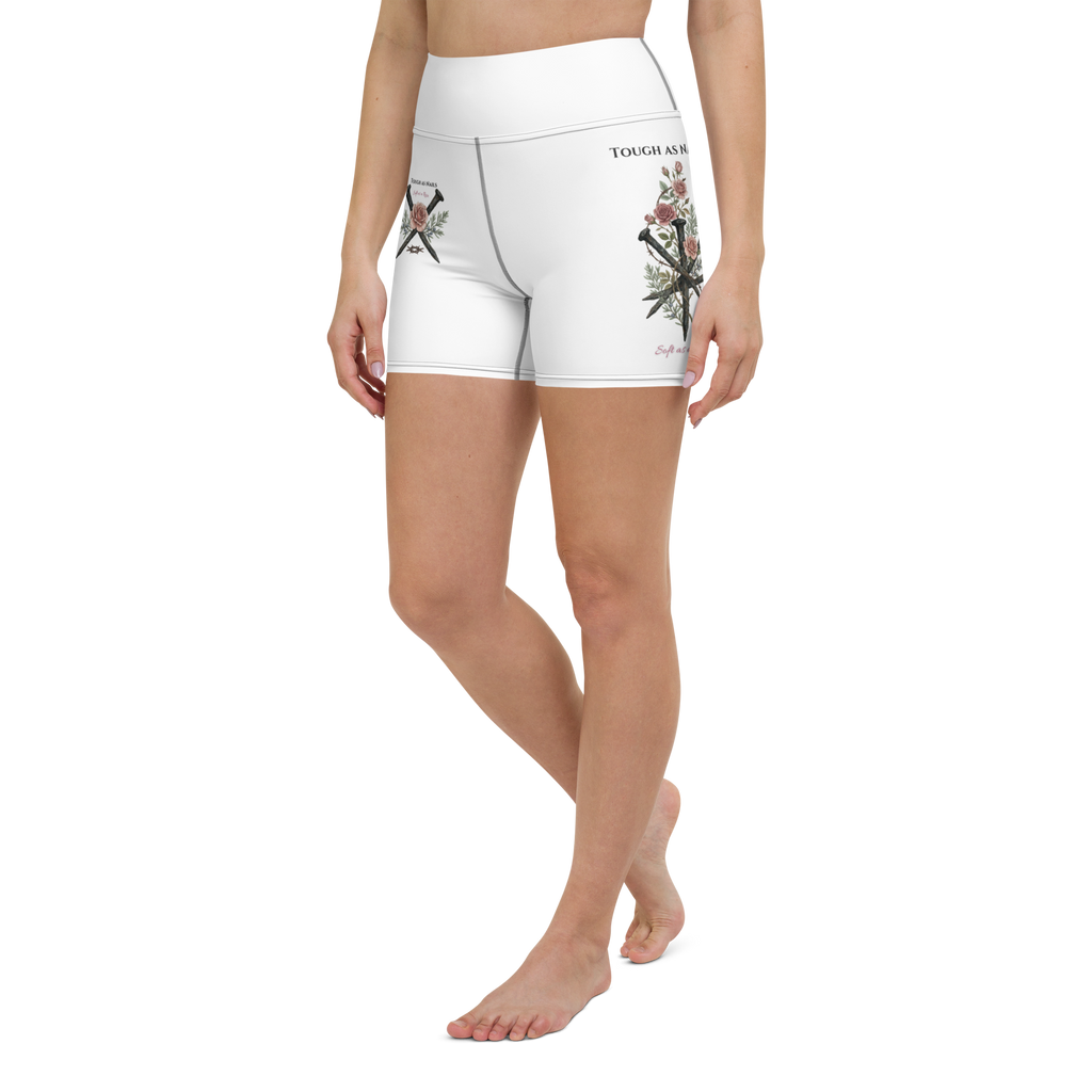 GRIT & Grace - "Hard as Nails" High-Waisted Yoga Shorts