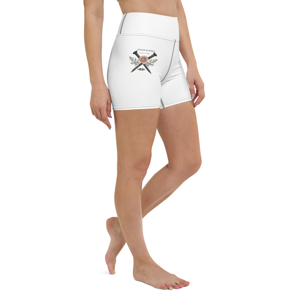 GRIT & Grace - "Hard as Nails" High-Waisted Yoga Shorts