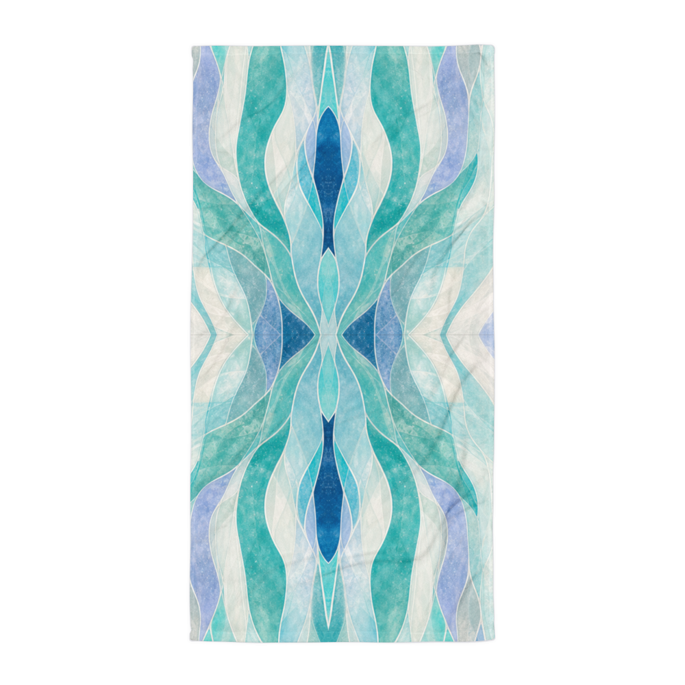 The Refined Elegance Hourglass Mosaic Premium Beach Towel