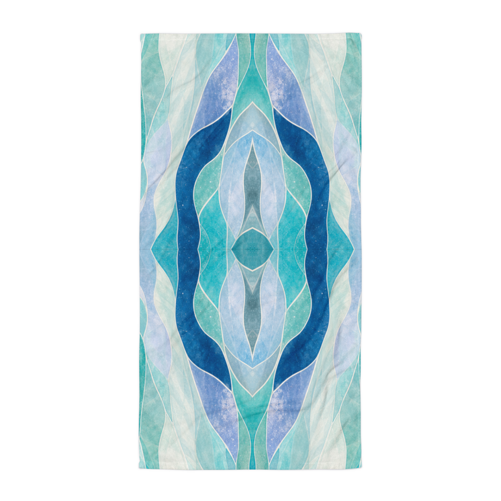 The Refined Elegance Diamond Chevron Premium Beach Towel