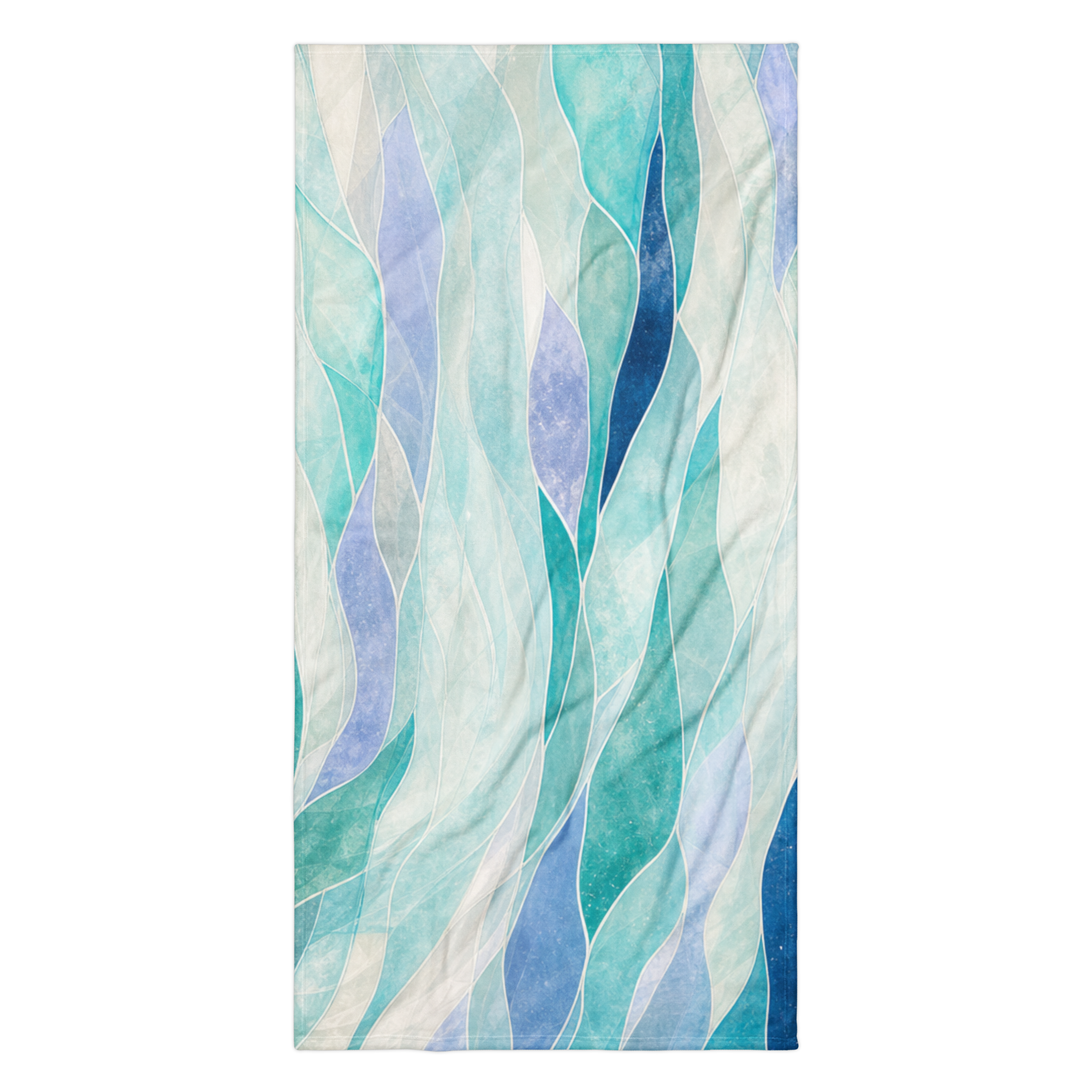 The Refined Elegance Fluid Mosaic Premium Beach Towel