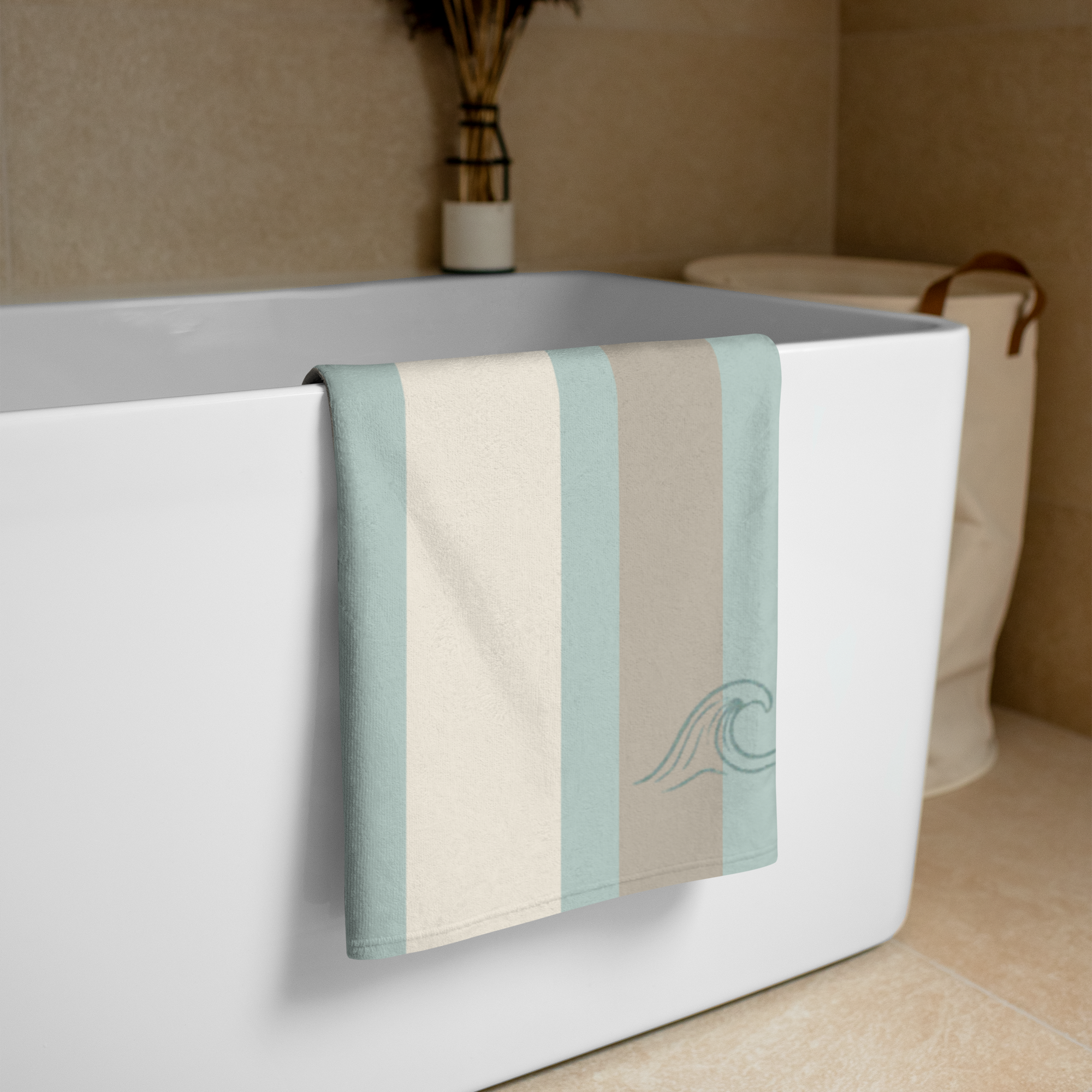 The Vintage Americana Resort Striped Wave Towel