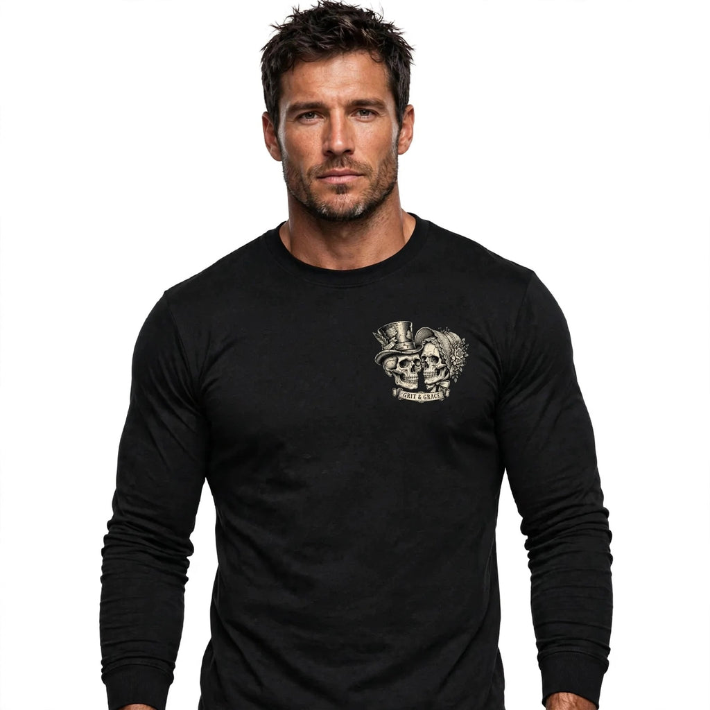 Blind/ Deaf/ Mute Unisex garment dye heavyweight long sleeve tee