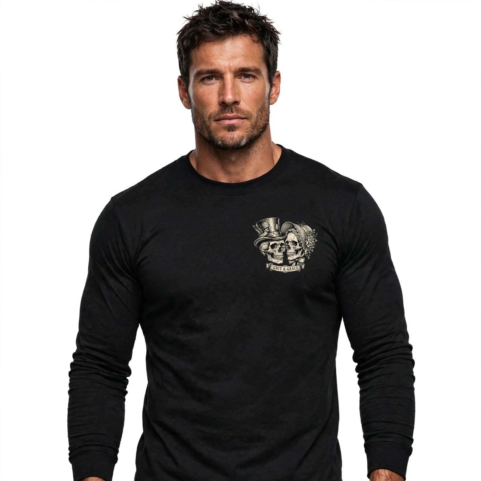 Blind/ Deaf/ Mute Unisex garment dye heavyweight long sleeve tee