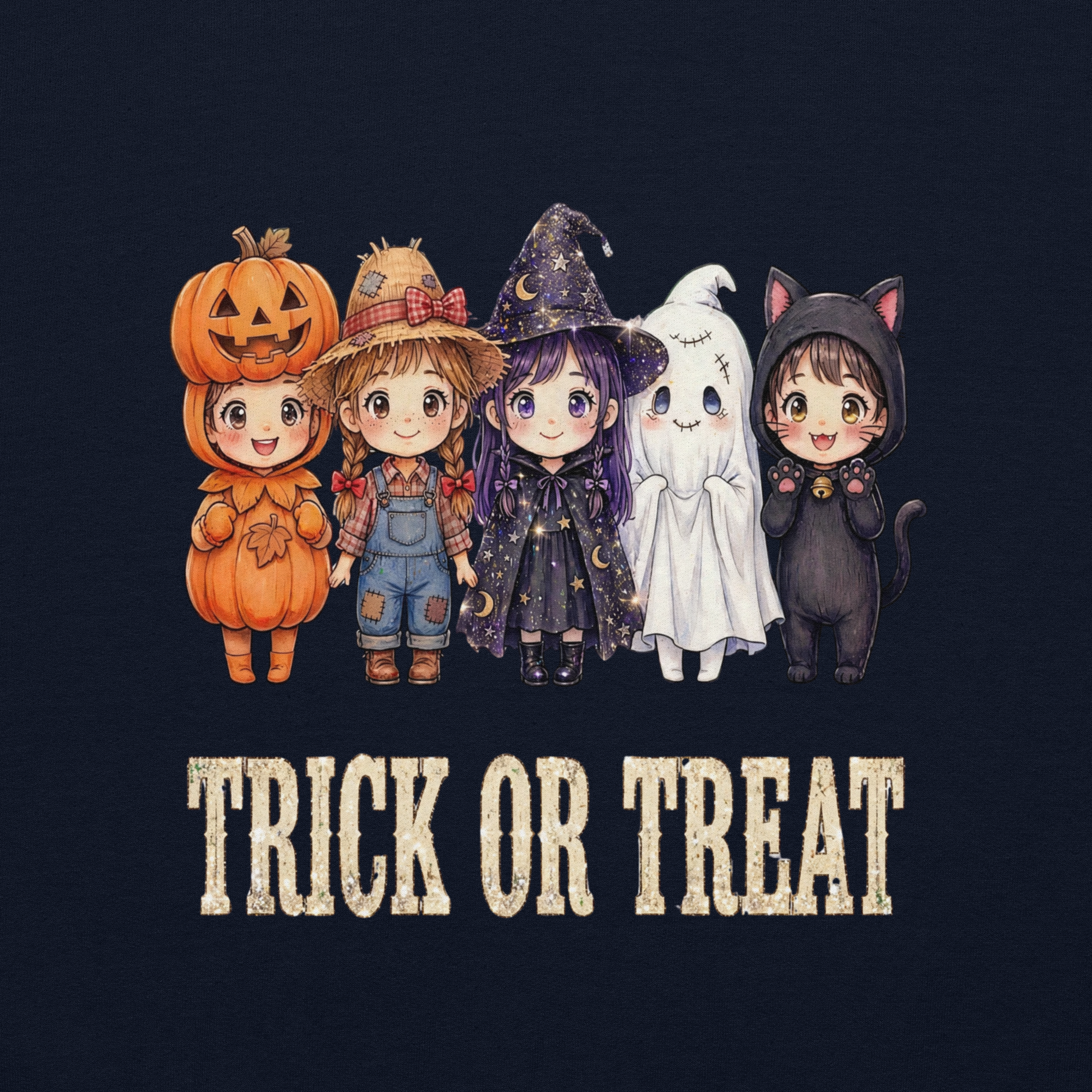 Vintage "Trick or Treat" Autumn Sweatshirt
