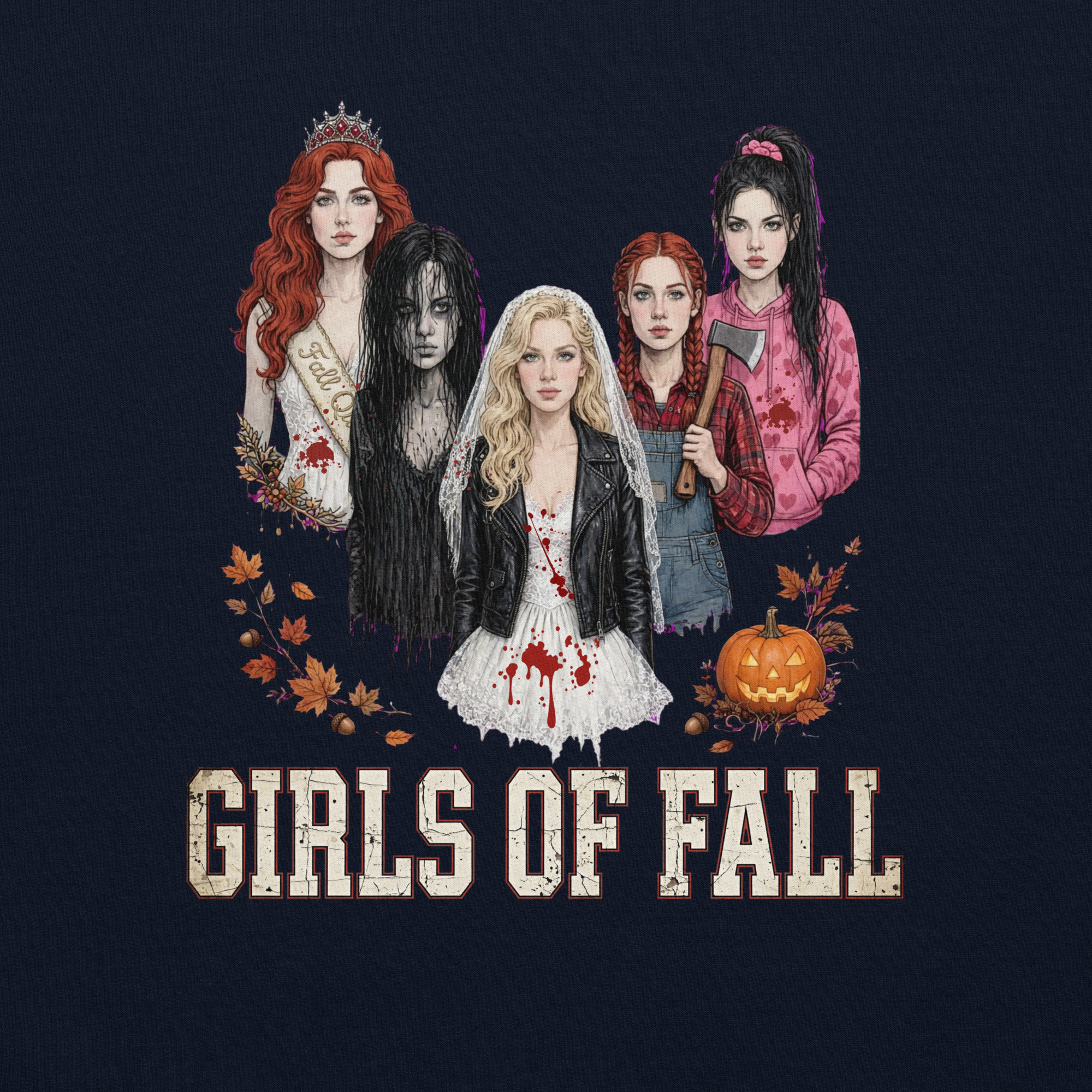 Vintage "Girls of Fall" Horror Edition