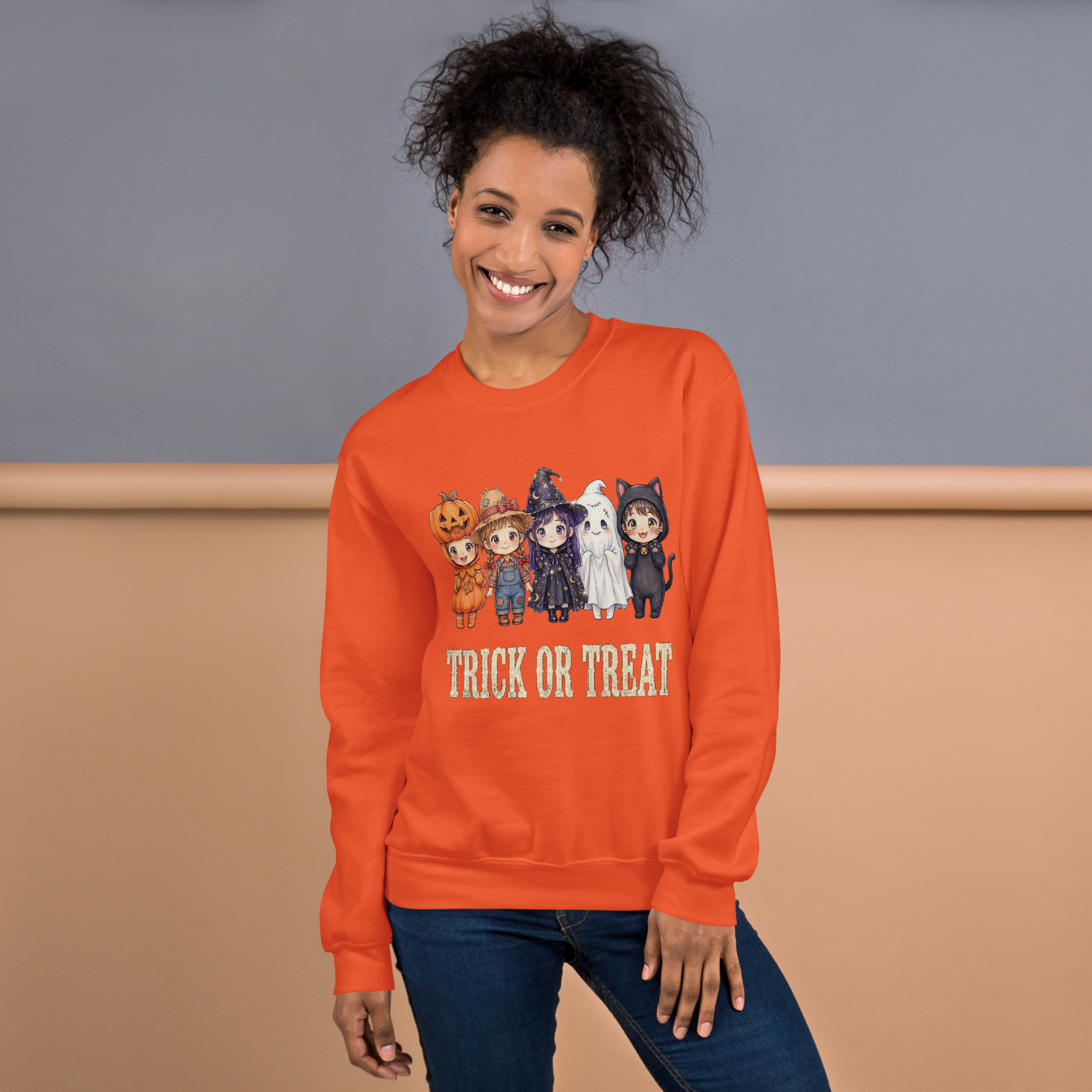 Vintage "Trick or Treat" Autumn Sweatshirt