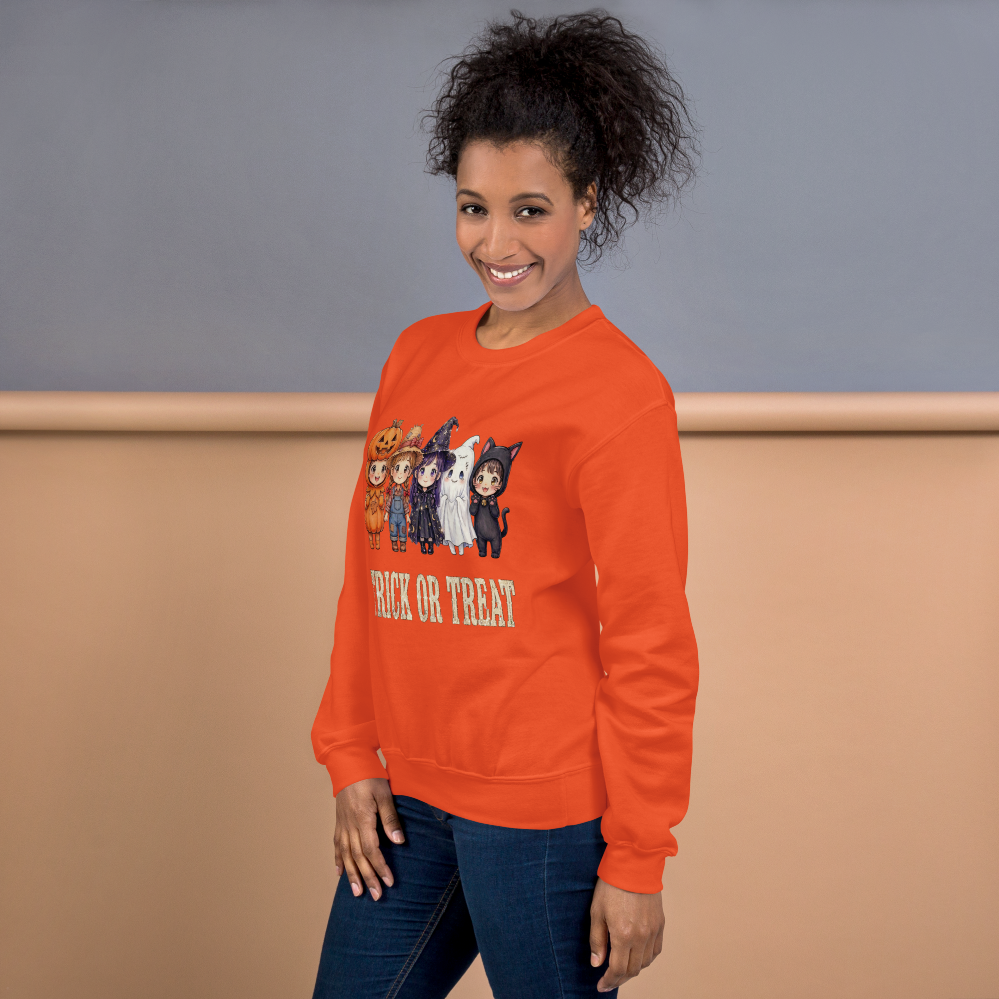 Vintage "Trick or Treat" Autumn Sweatshirt