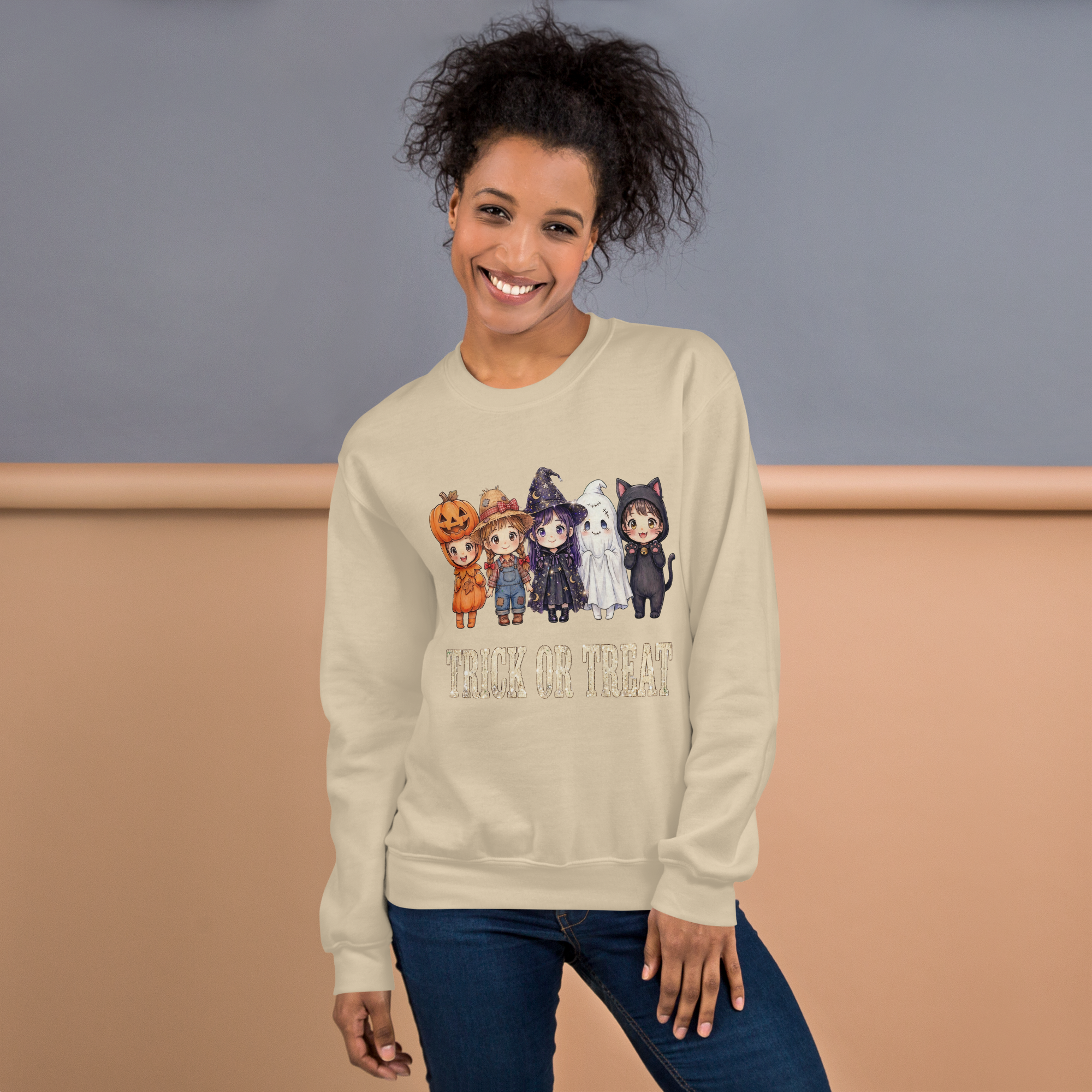Vintage "Trick or Treat" Autumn Sweatshirt