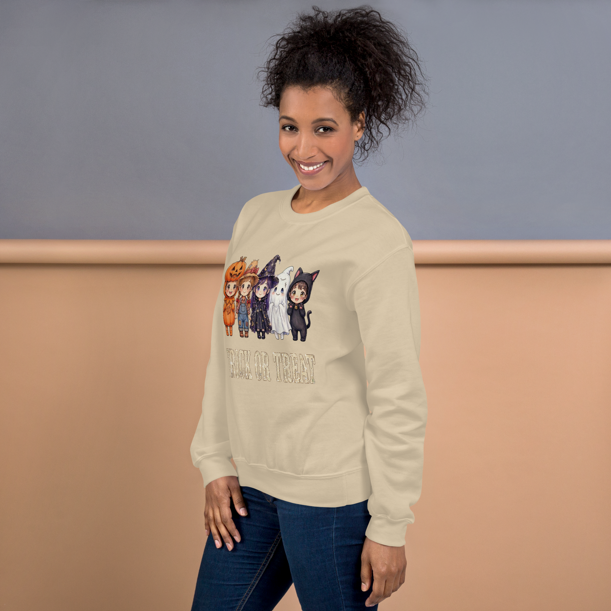 Vintage "Trick or Treat" Autumn Sweatshirt