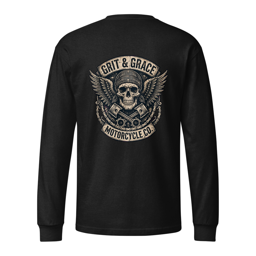 GRIT & Grace Motorcycle Club Graphic Long Sleeve Shirtheavyweight long sleeve tee copy