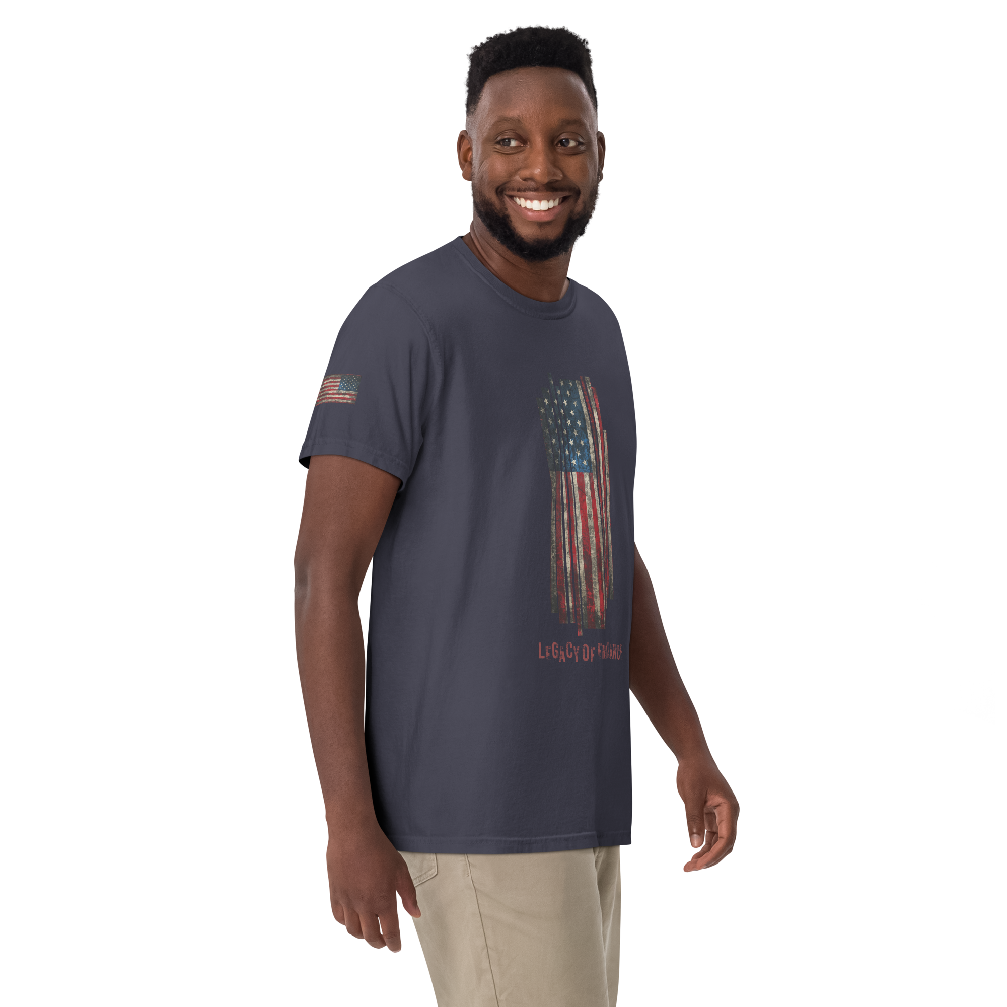 Legacy of Endurance | Signature Triple-Print Tee-Blue