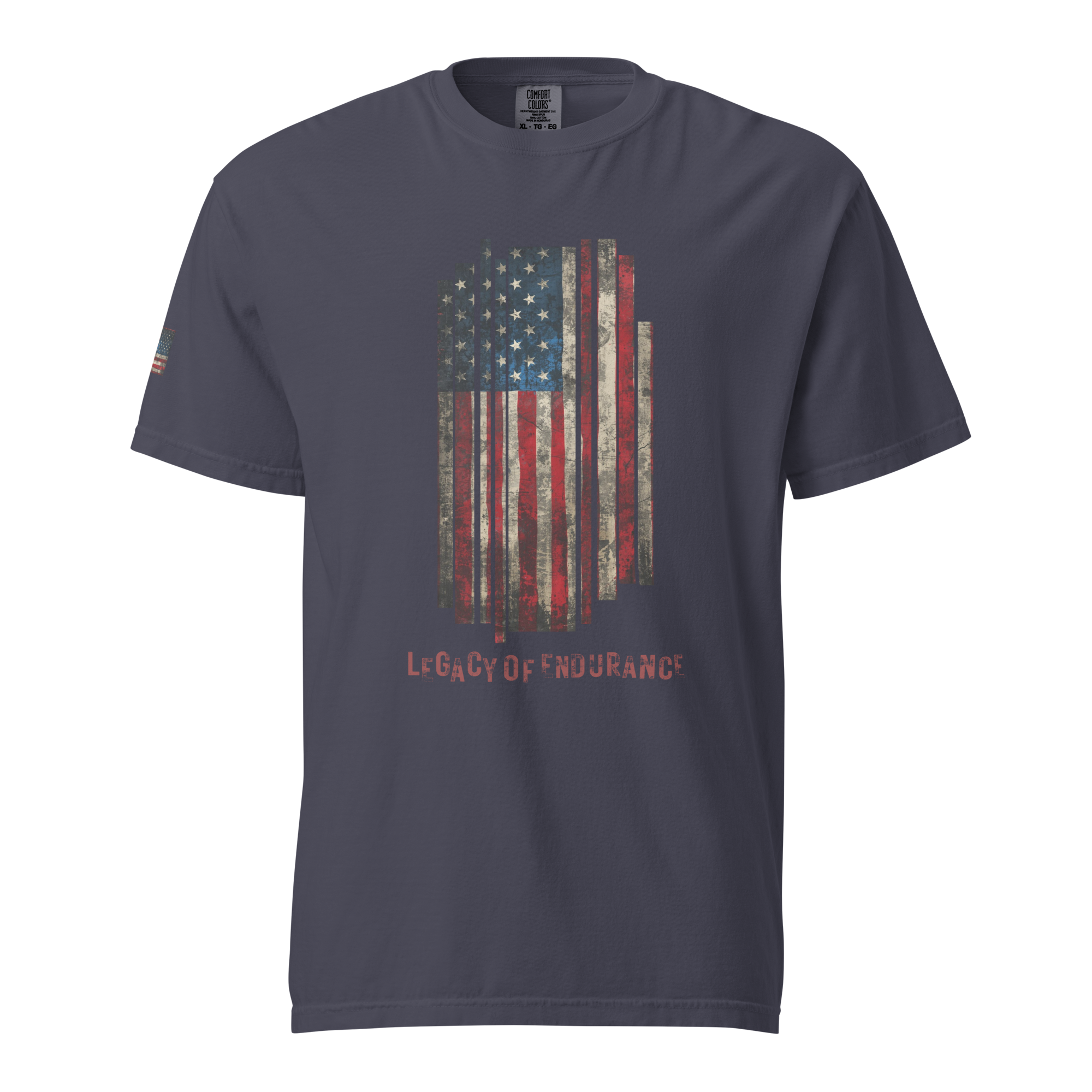 Legacy of Endurance | Signature Triple-Print Tee-Blue