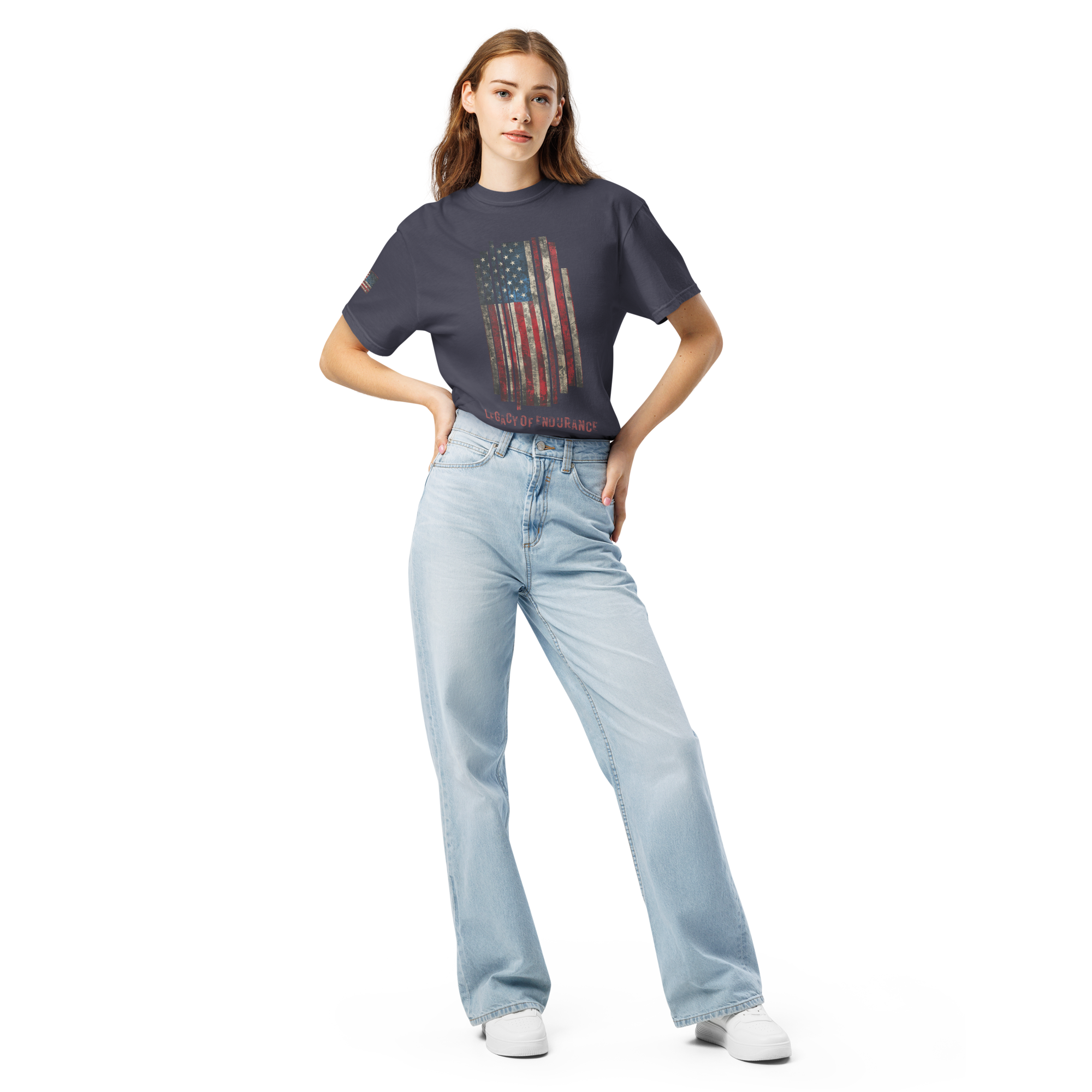 Legacy of Endurance | Signature Triple-Print Tee-Blue