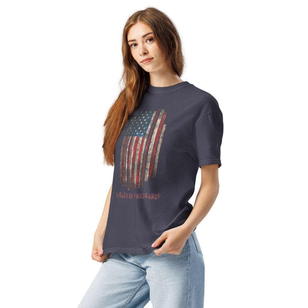 Legacy of Endurance | Signature Triple-Print Tee-Blue