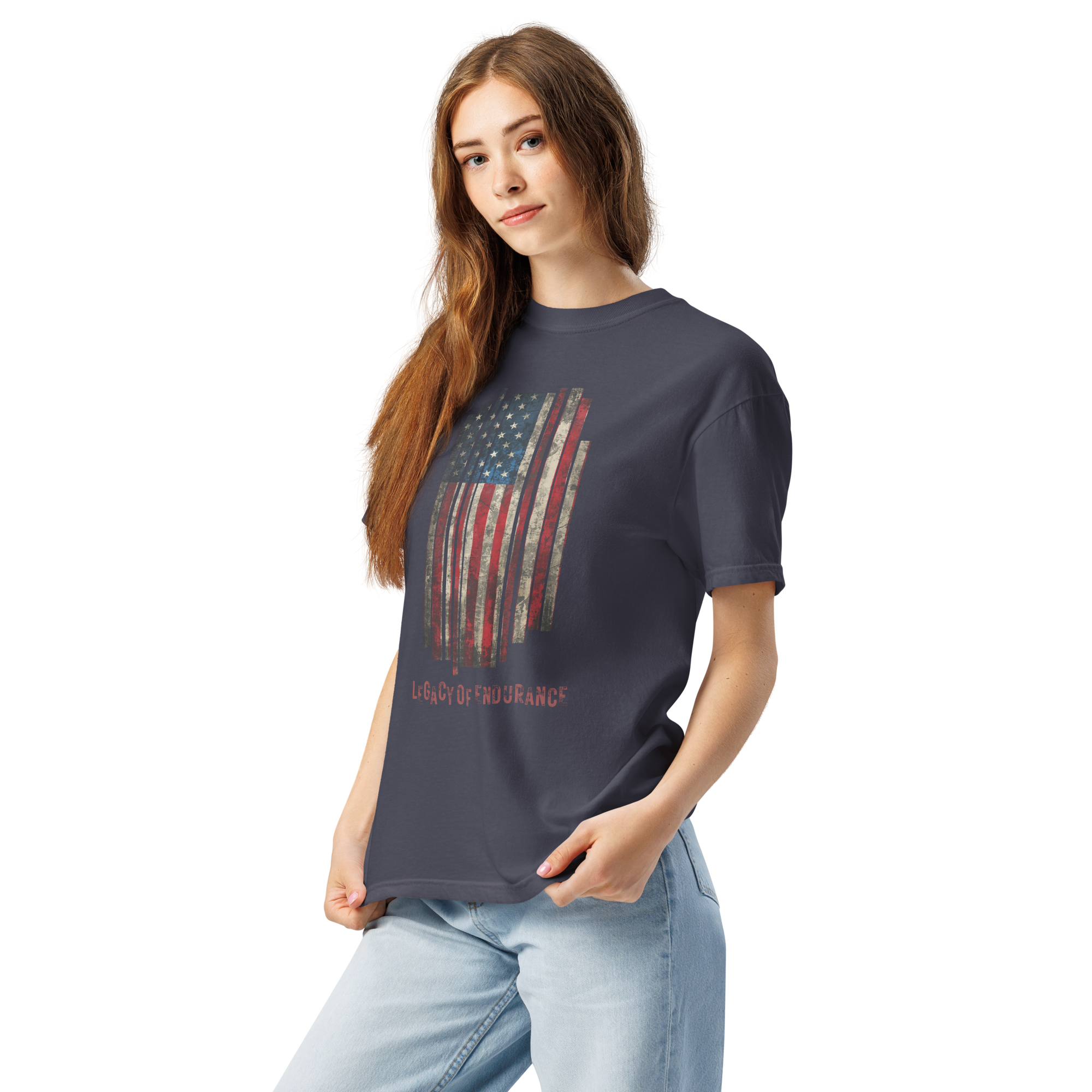 Legacy of Endurance | Signature Triple-Print Tee-Blue