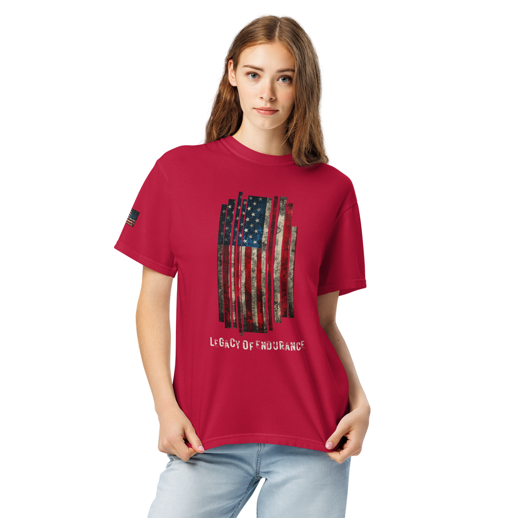 Legacy of Endurance | Signature Triple-Print Tee-Red