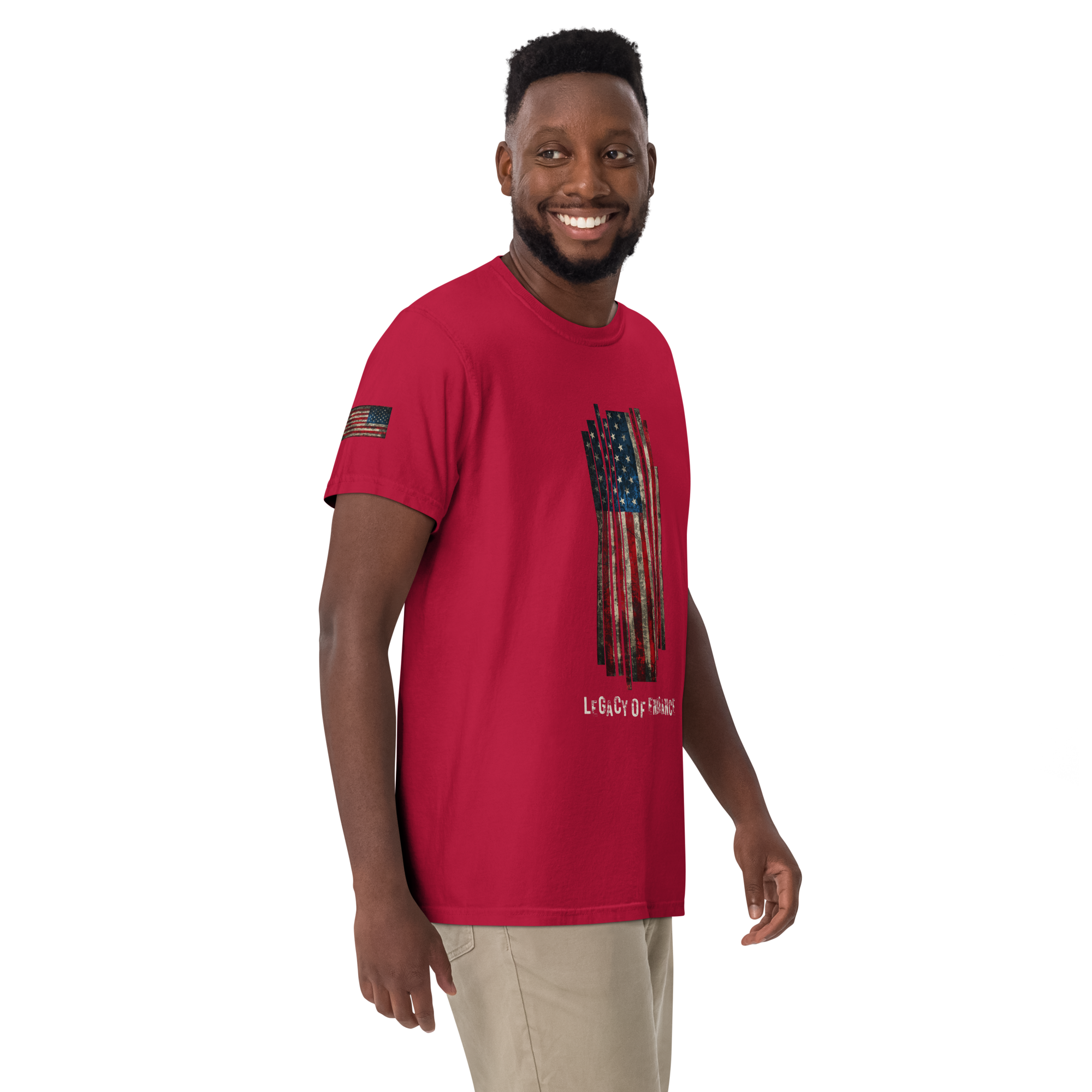 Legacy of Endurance | Signature Triple-Print Tee-Red
